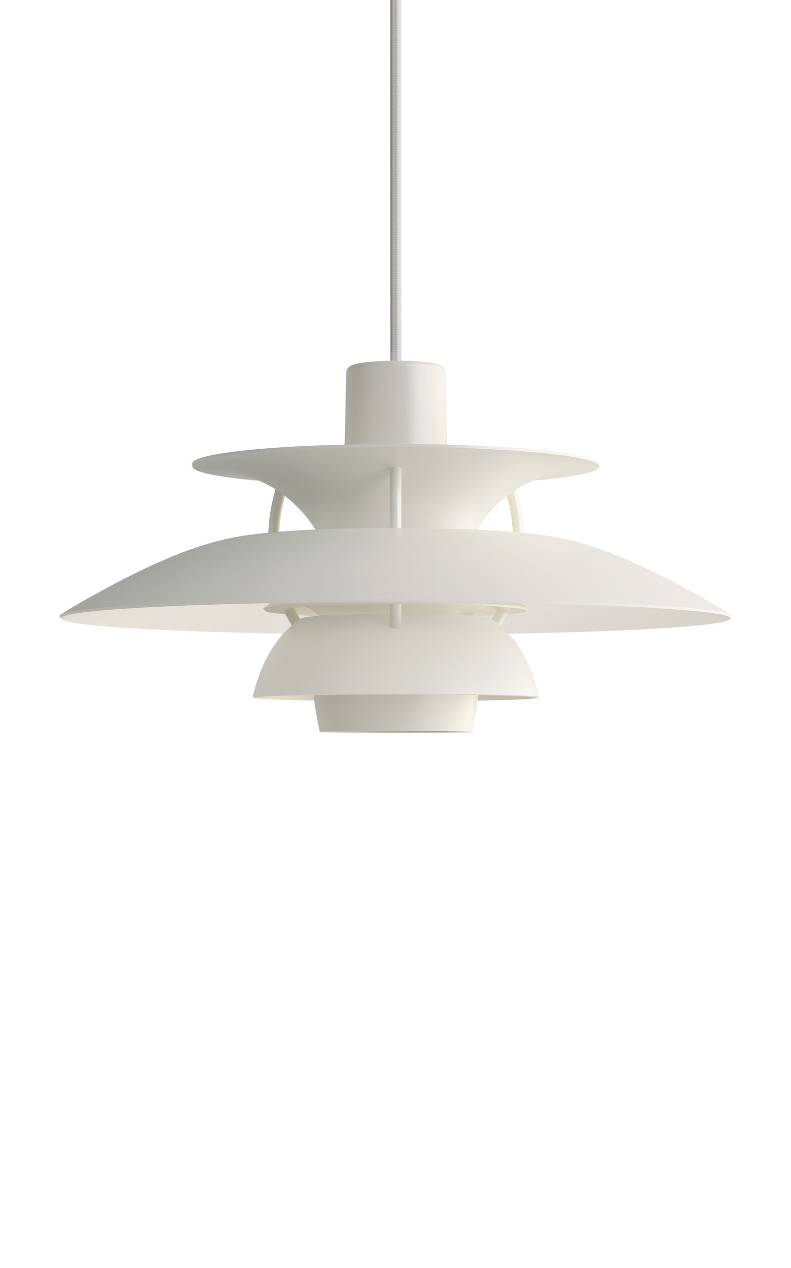 Louis Poulsen Ph 5 Mini Pendant Lamp In White