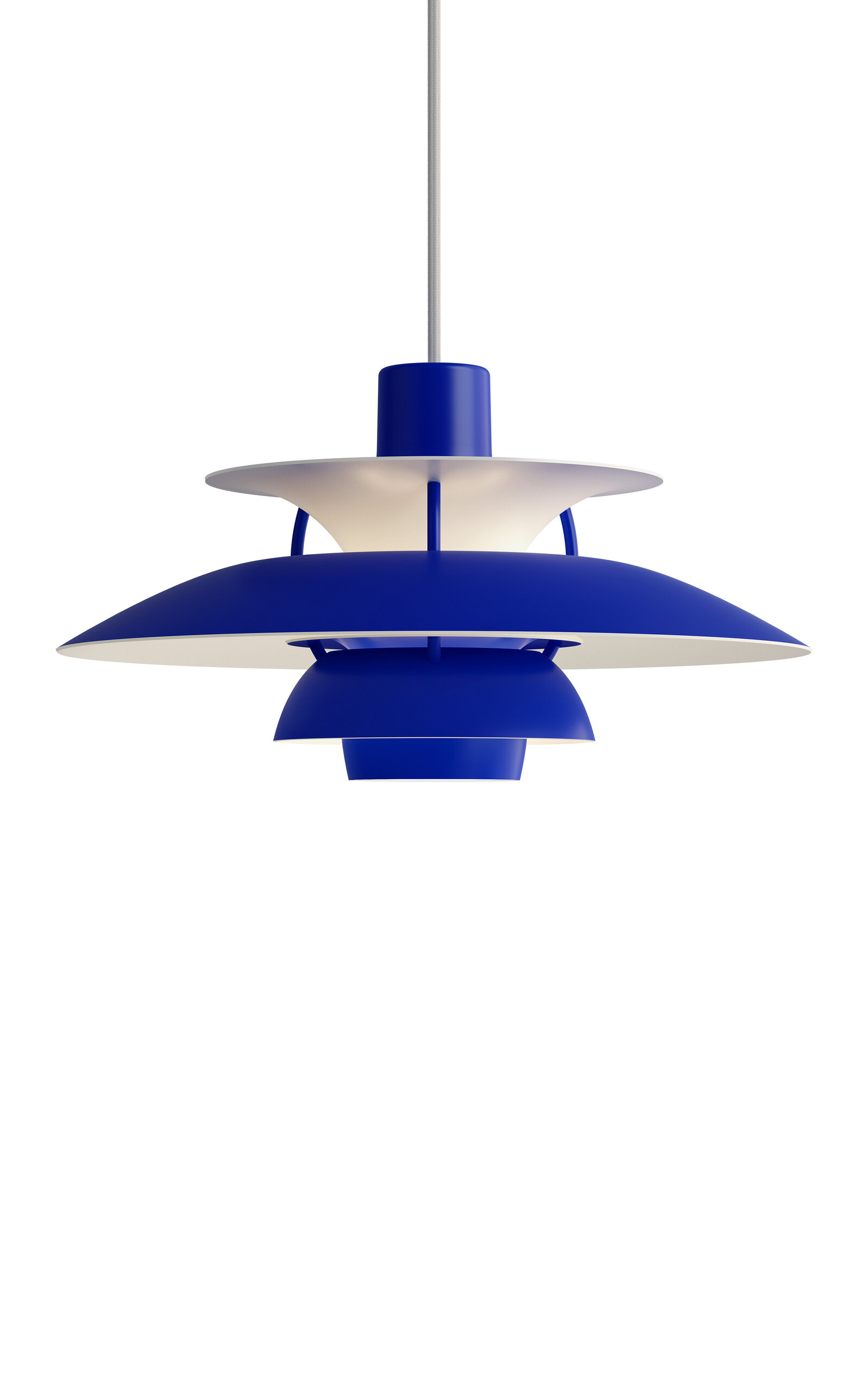 Louis Poulsen Ph 5 Mini Pendant Lamp In Royal Blue