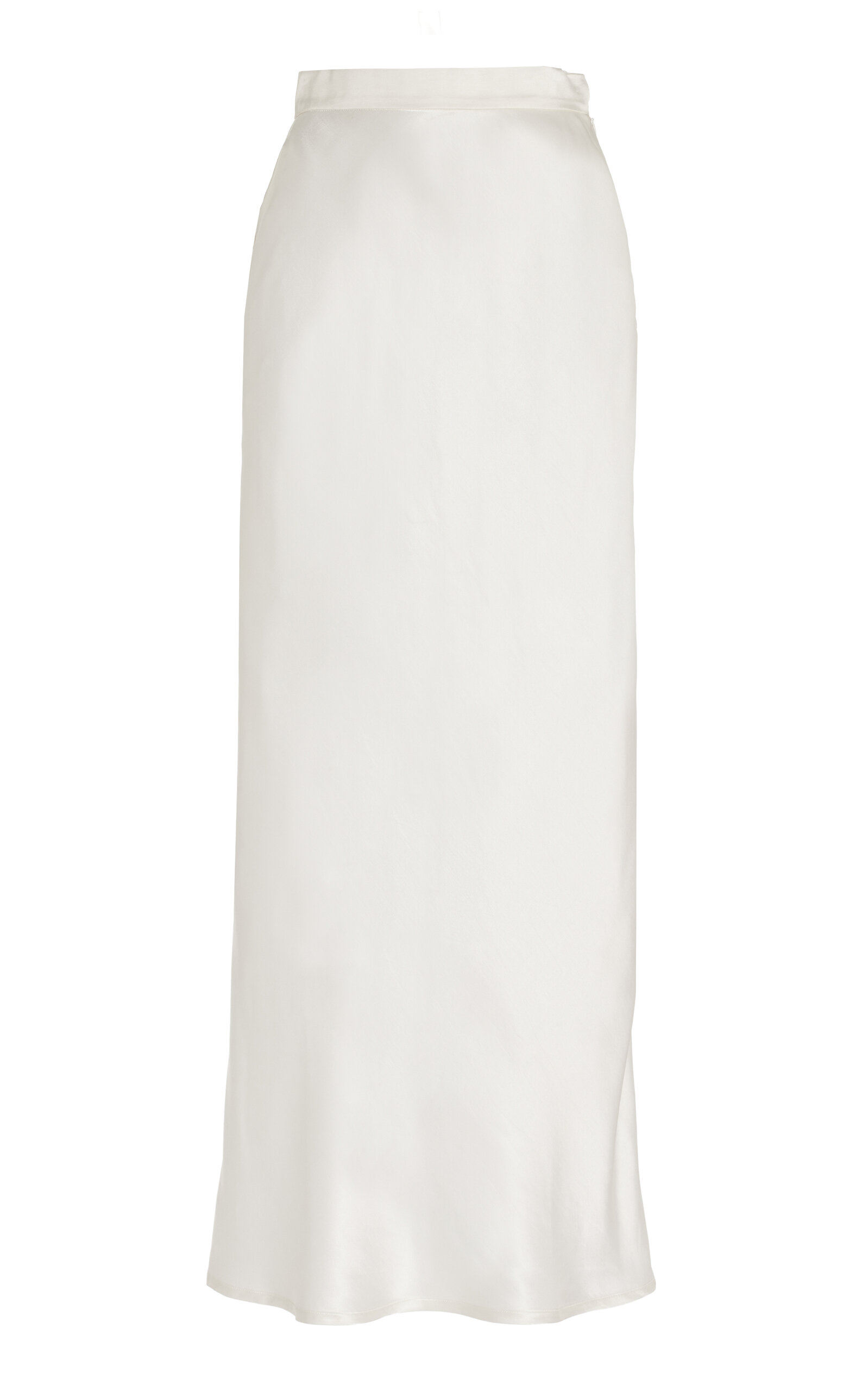 Shop Usisi Sister Valentina Satin Maxi Skirt In White