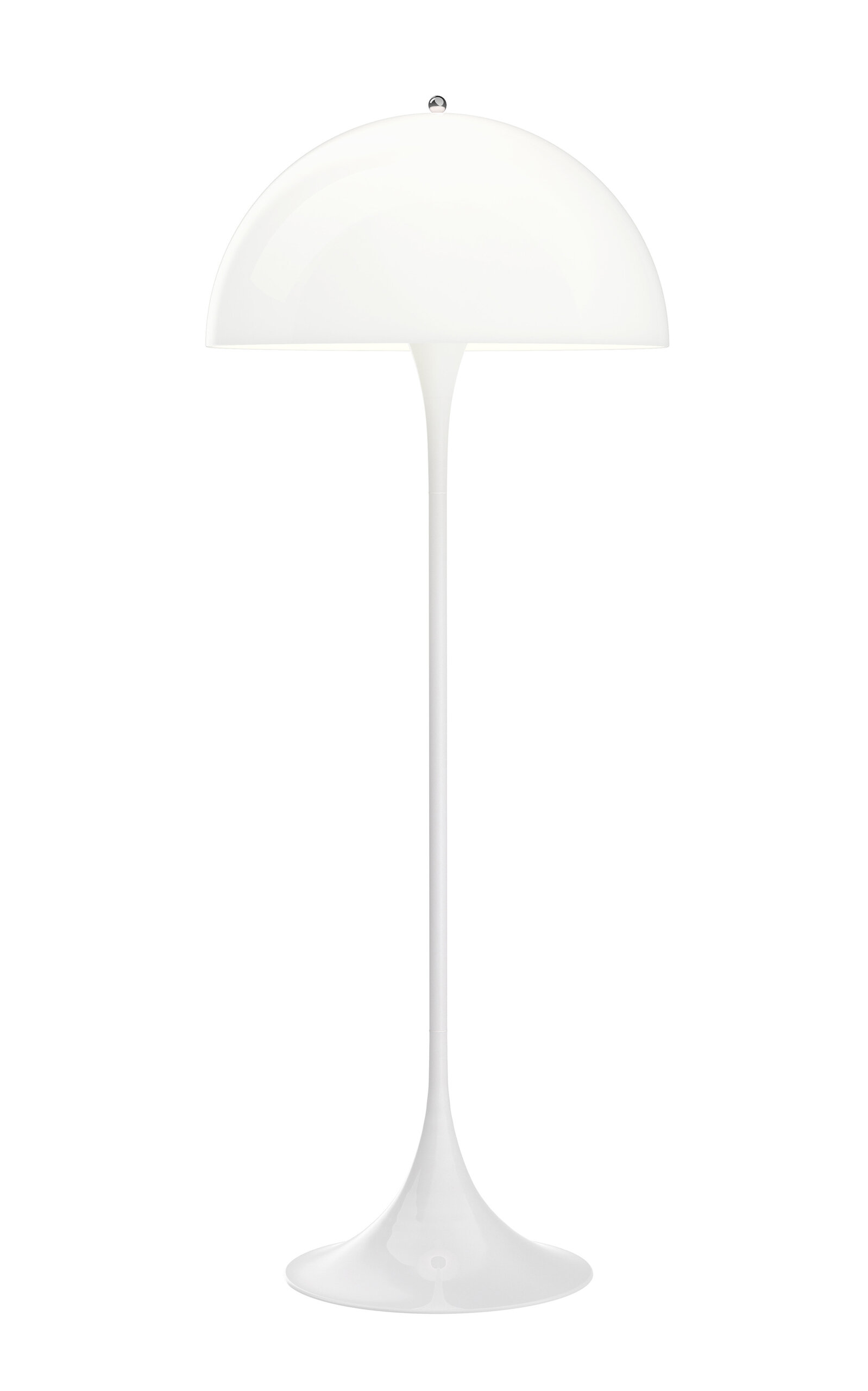 Louis Poulsen Panthella Opal Acrylic Floor Lamp In White