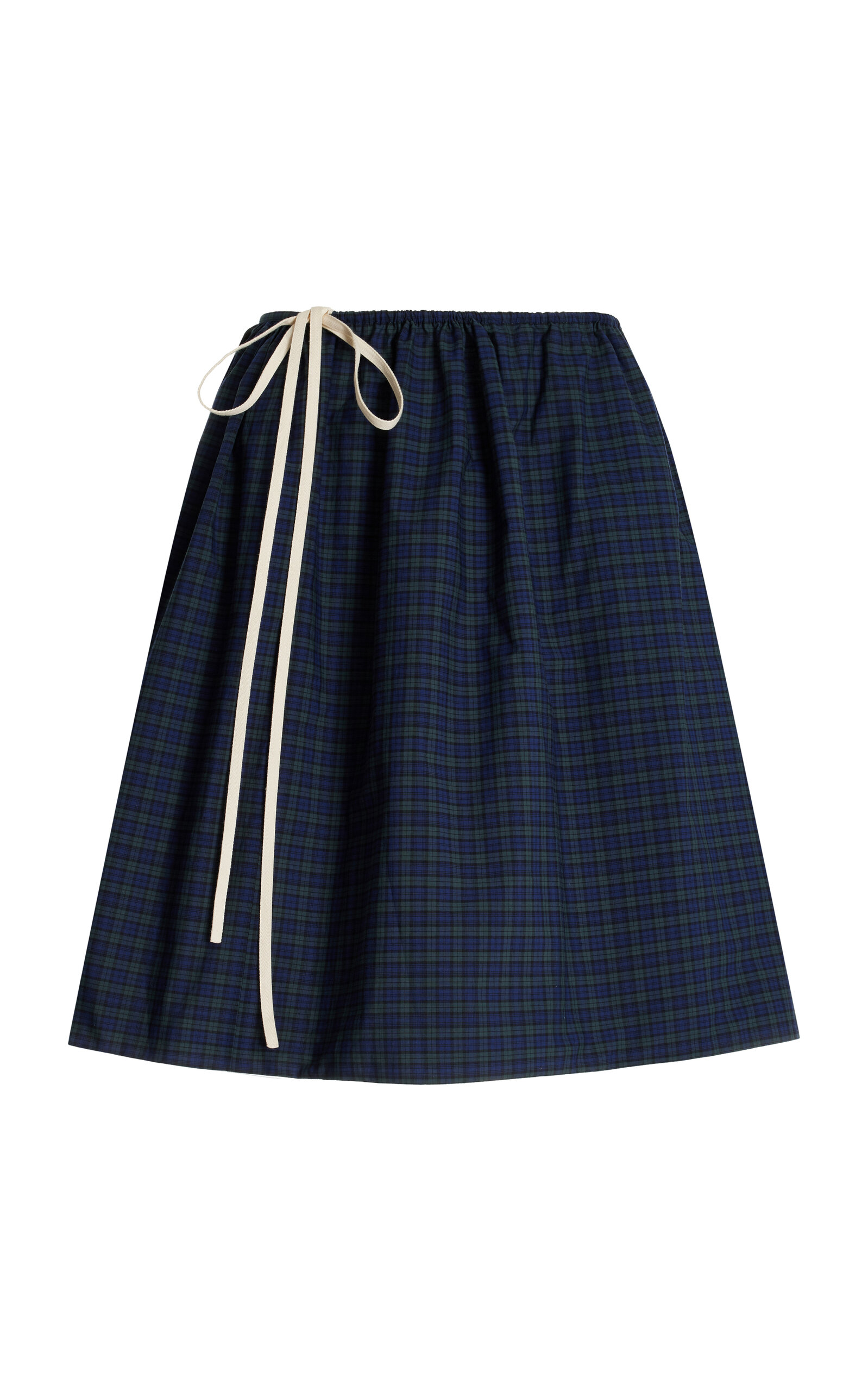 Reversible Cotton Midi Skirt