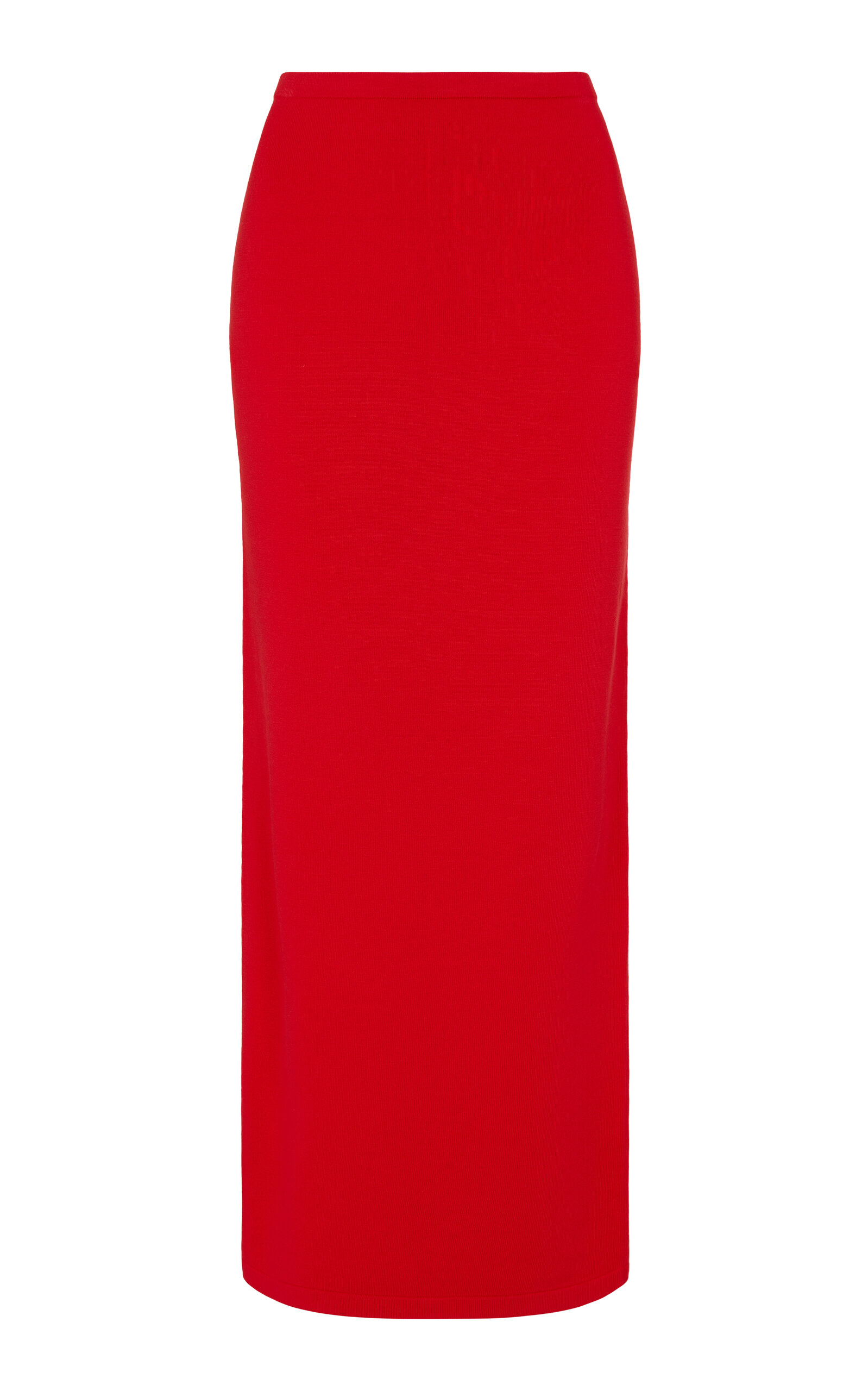 Shop Aexae Technical-knit Maxi Skirt In Red