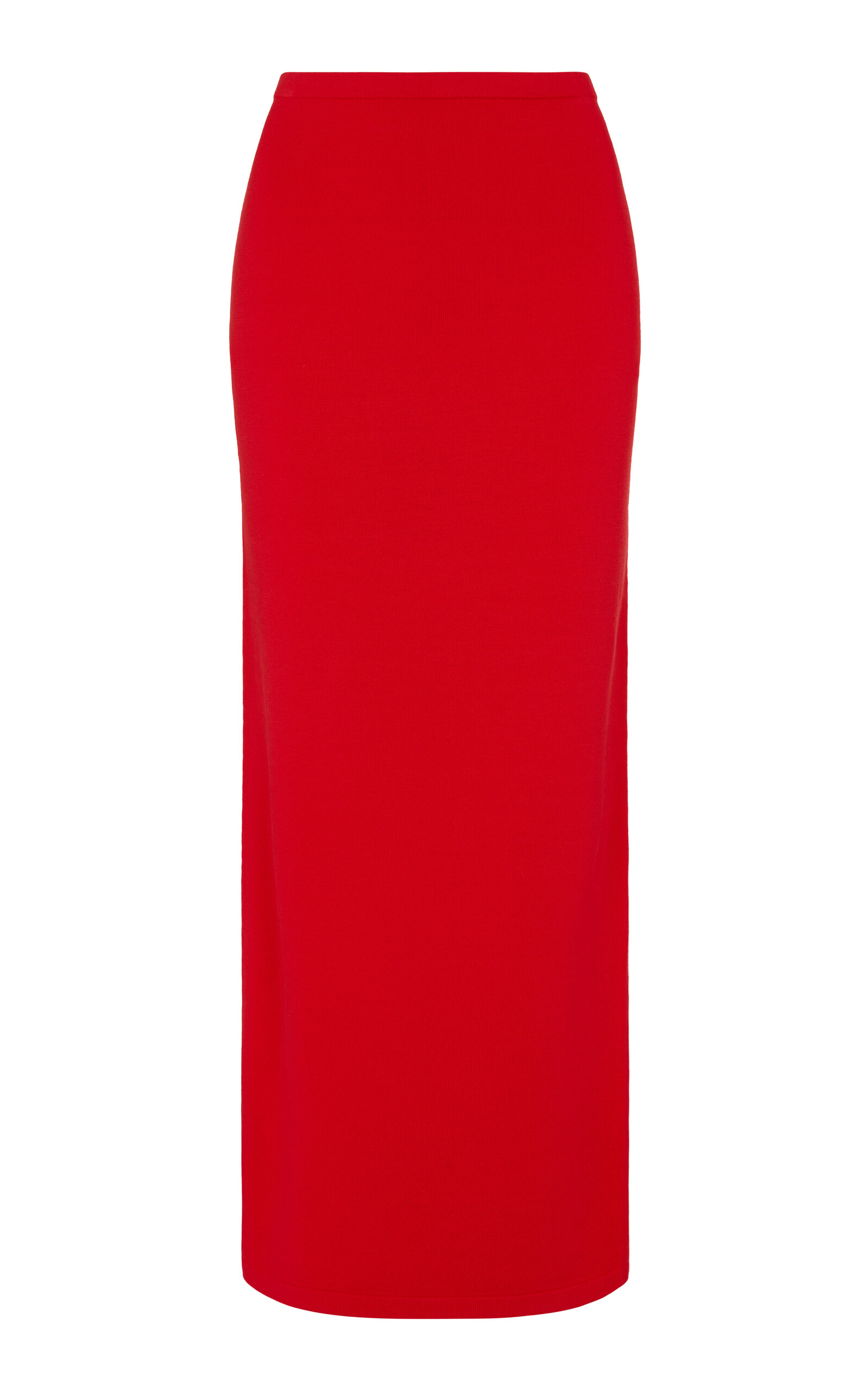 Aexae Technical-Knit Maxi Skirt - Red