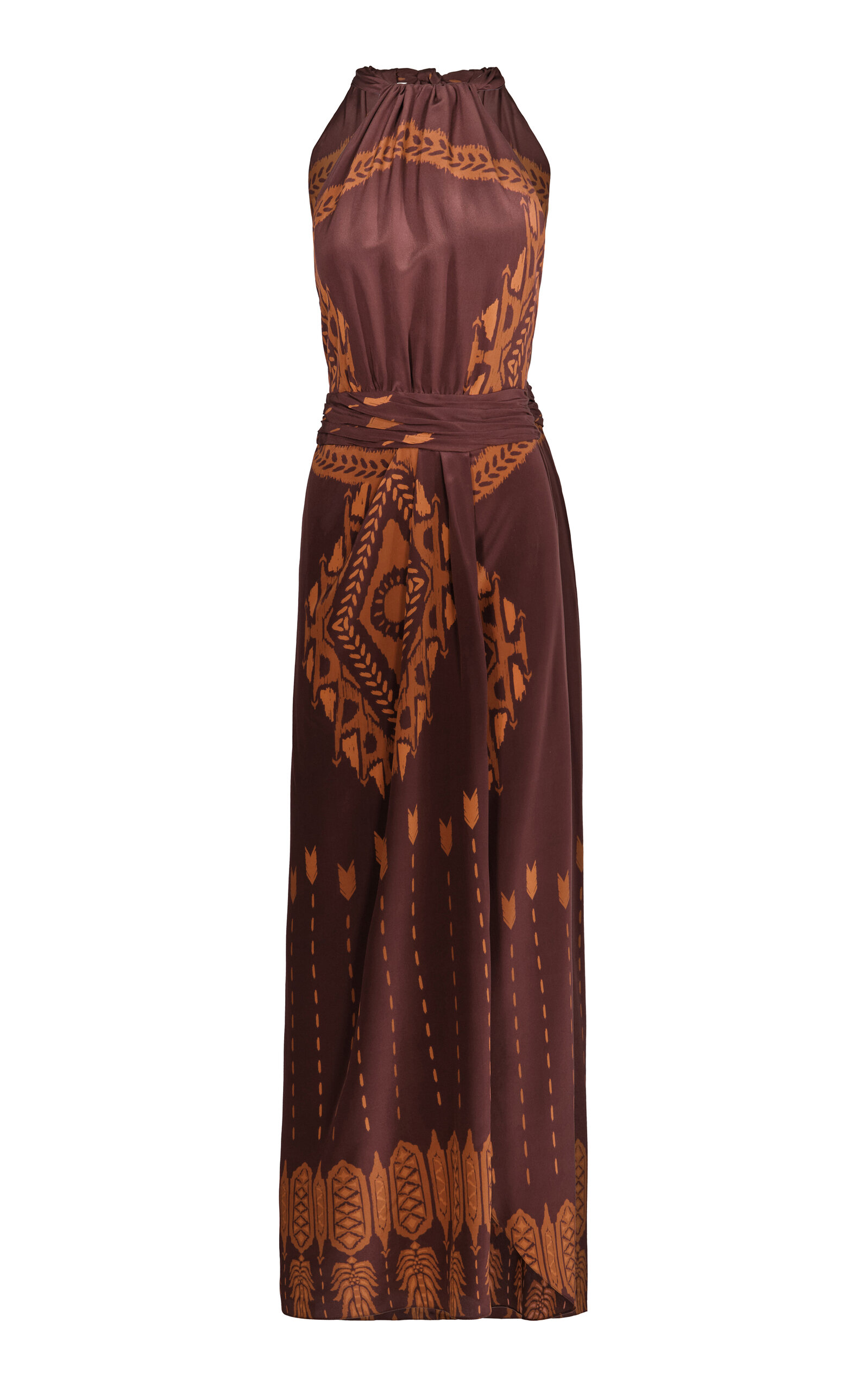 venetian gold dress Gold V Neck Prom Dress With Rhinestone Beading And Open Lace Back main image 1