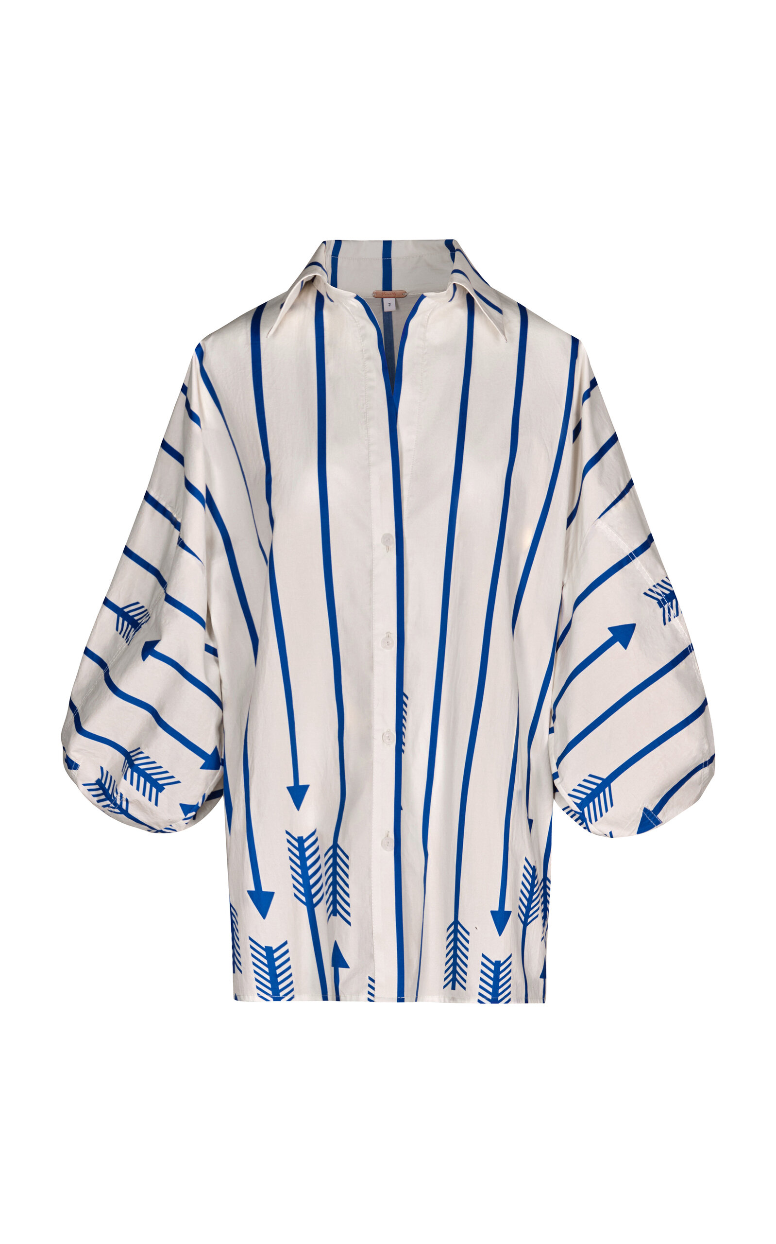 Johanna Ortiz Flechada Striped Cotton Shirt