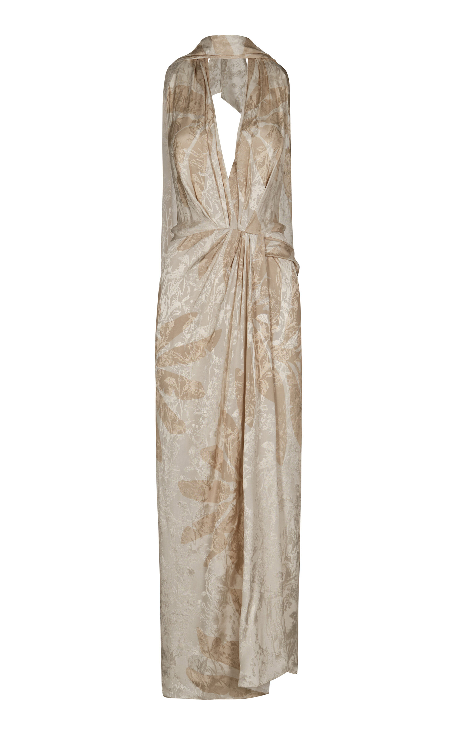 Johanna Ortiz Elongo floral-print scarf - Red