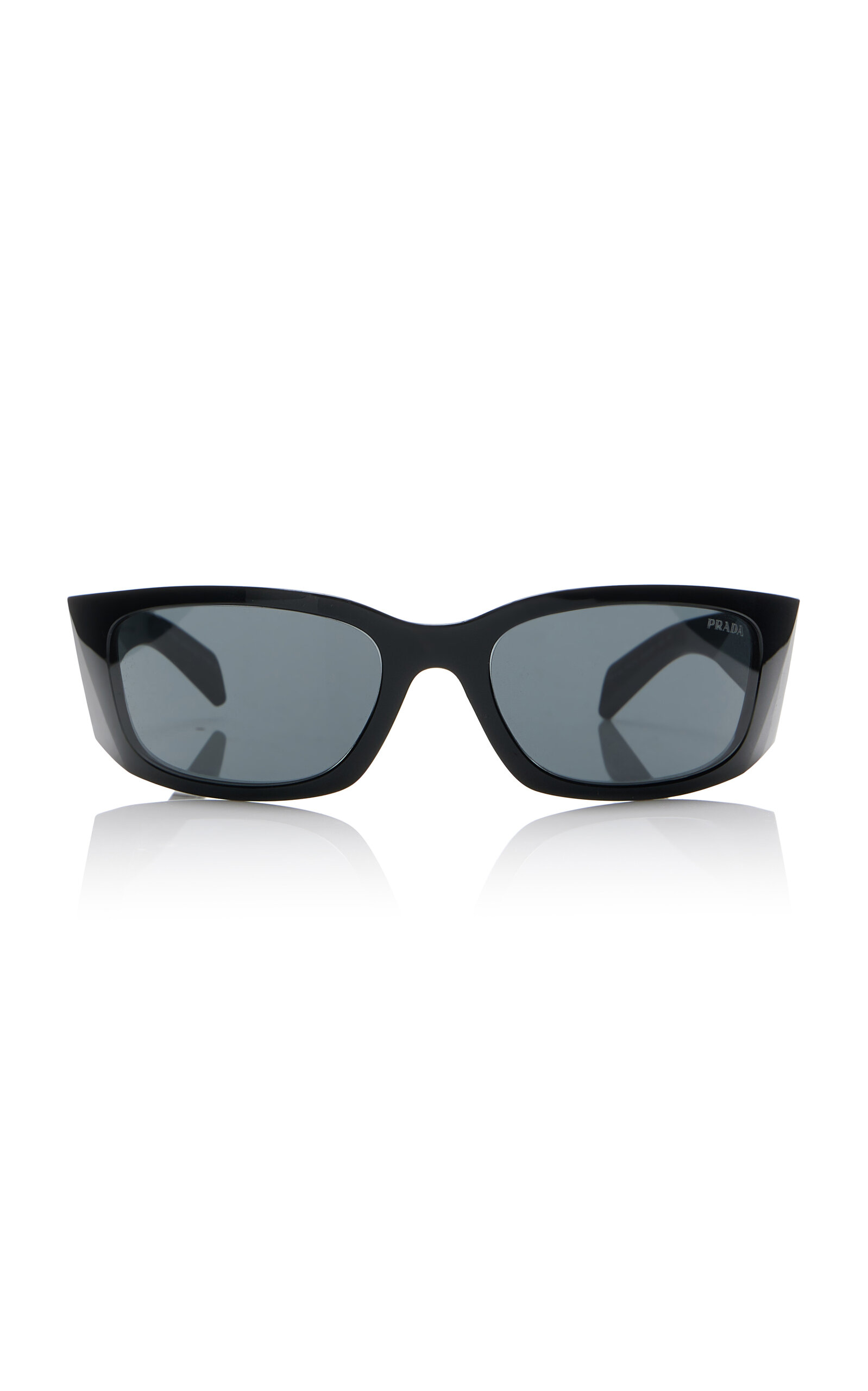 Prada Acetate Sunglasses In Black