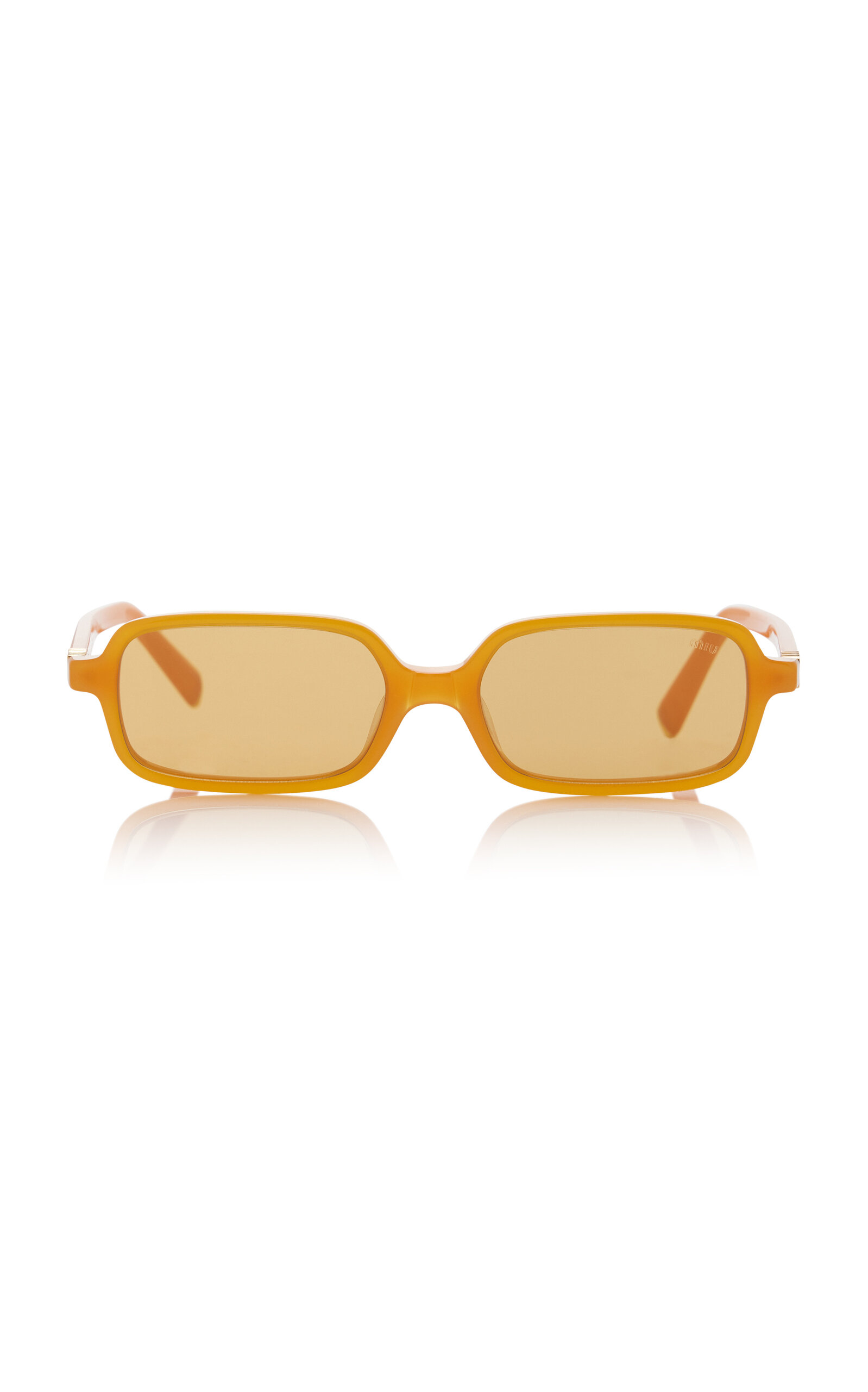 Miu Miu Square-frame Acetate Sunglasses In Orange