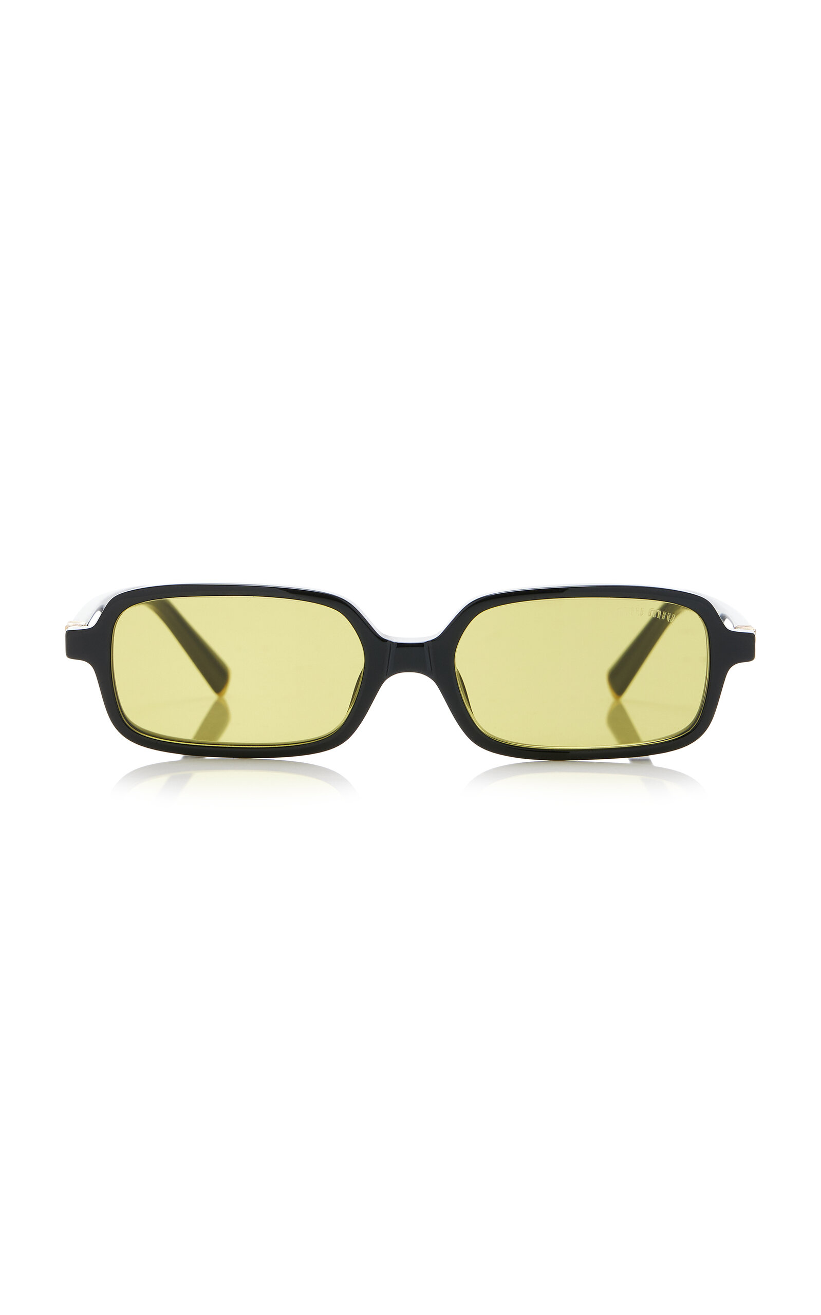 Miu Miu Square-frame Acetate Sunglasses In Black