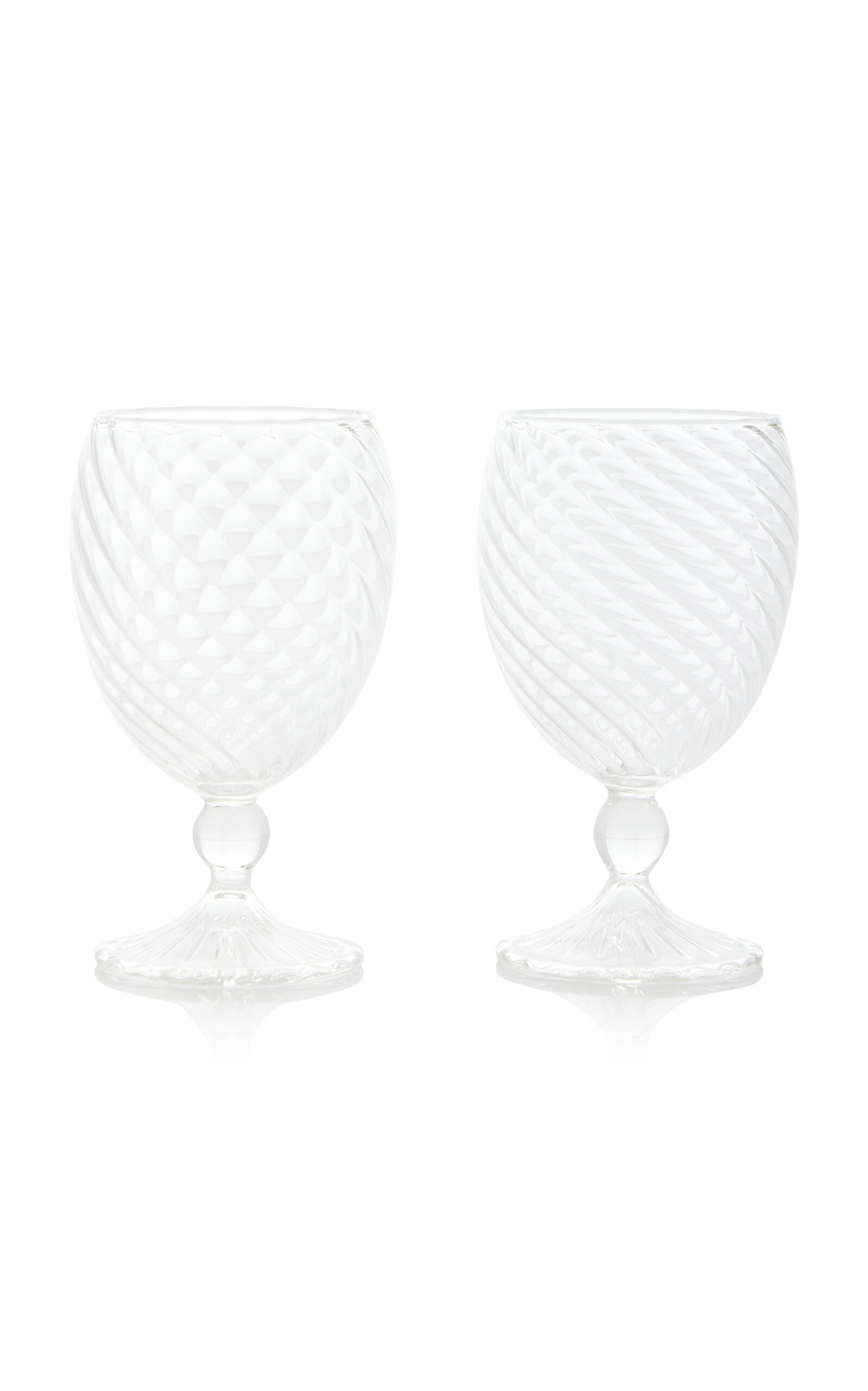 Moda Domus Nucleo Set-of-Two Water Glasses - Green