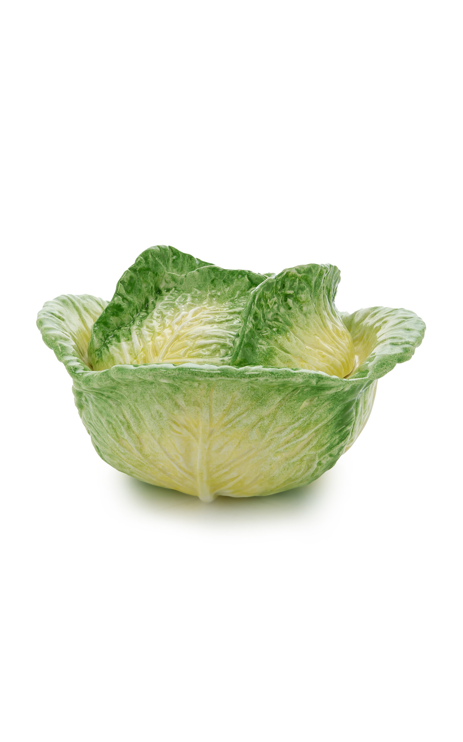 Shop Moda Domus Small Handcrafted Ceramic Cabbage Soup Bowl In Green