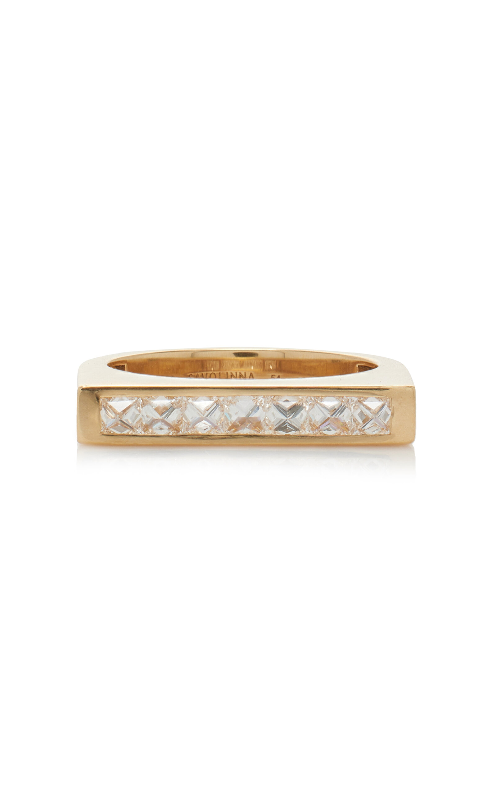 Be Spiked 18K Yellow Gold Diamond Ring