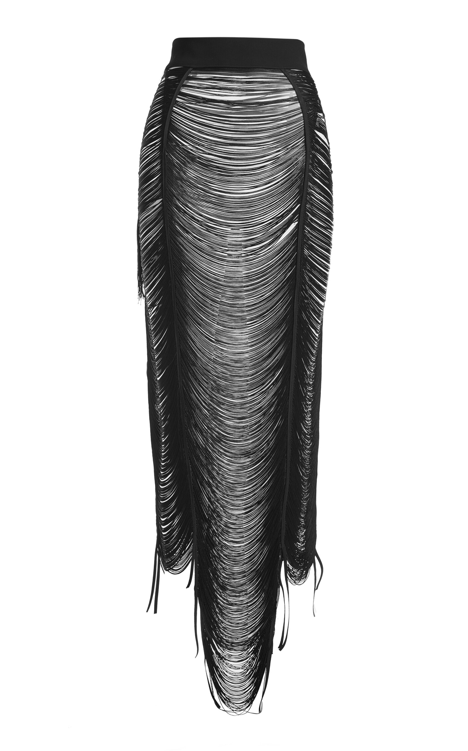 Charming Fringed Midi Skirt
