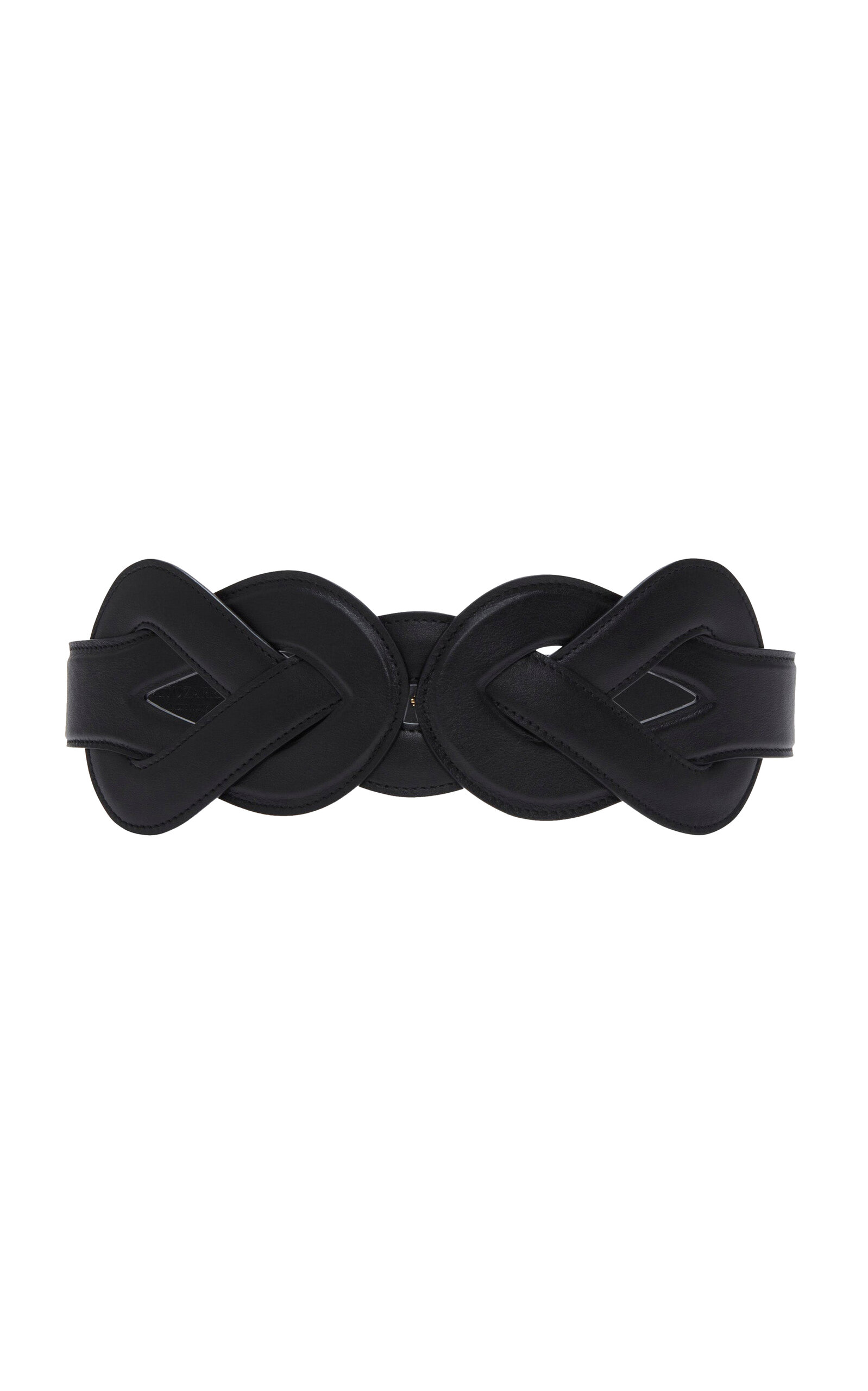 Altuzarra Loopy Leather Belt In Black
