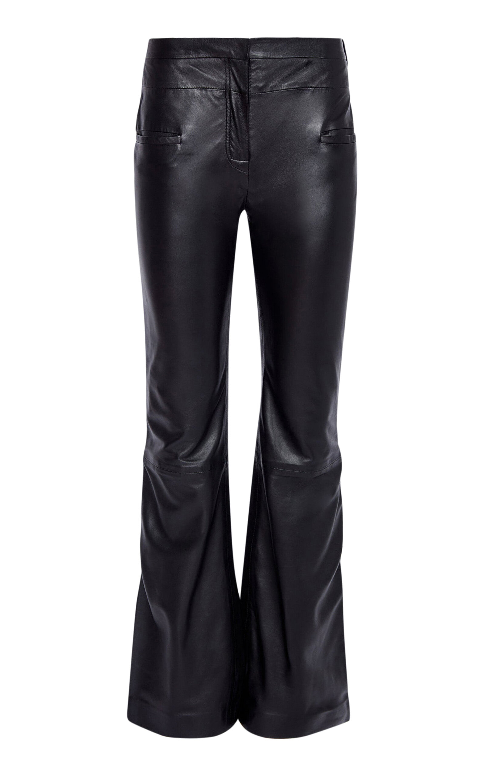 Altuzarra - Serge Leather Bootcut Pants - Black - FR 46 - Moda Operandi