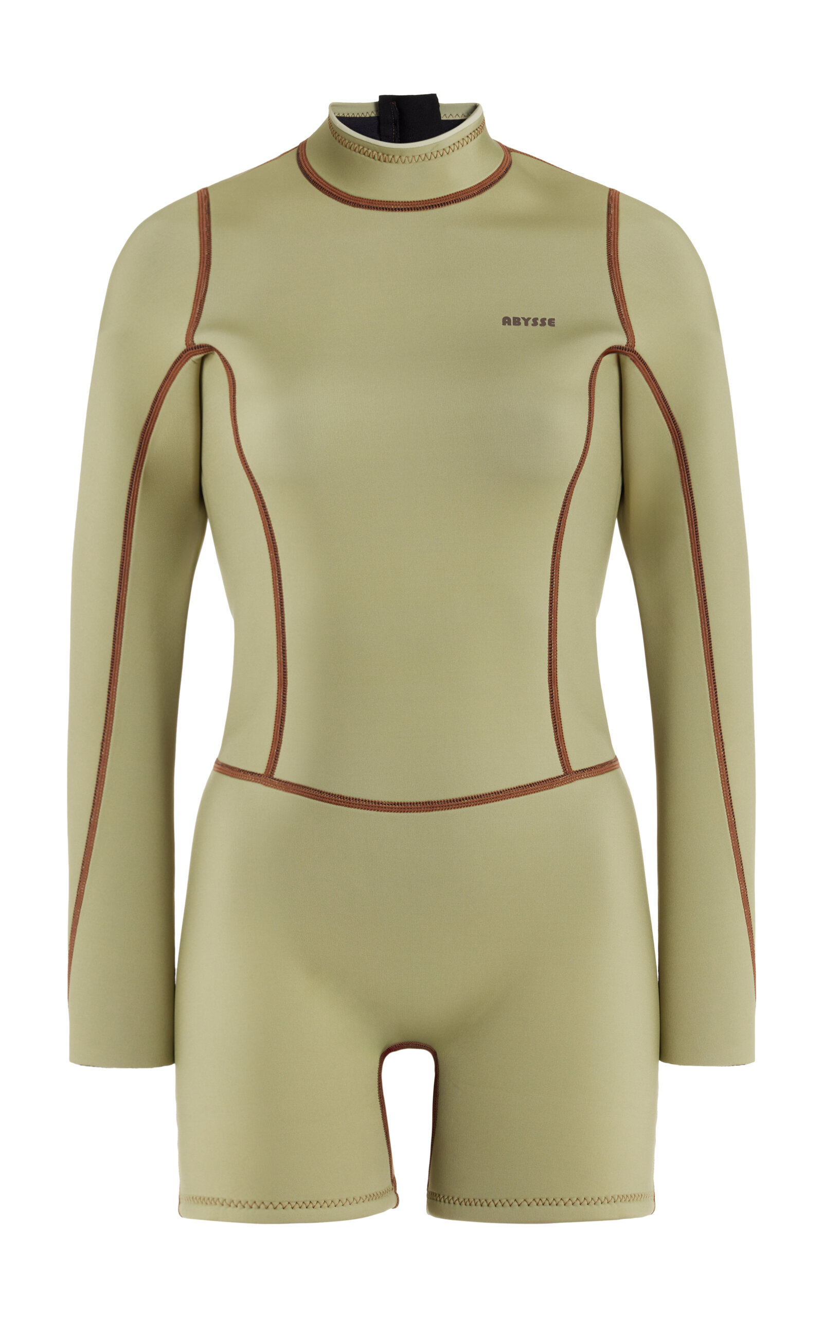 Shop Abysse Exclusive Dottie Neoprene One-piece Swimsuit In Green