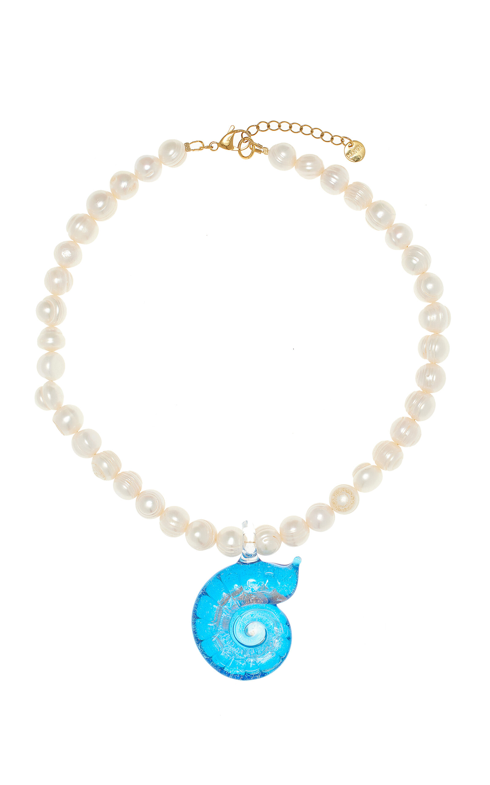 Mayol The Ursula Pearl; Glass Pendant Necklace - White - OS - Moda Operandi - Men's Jewelry And Watches