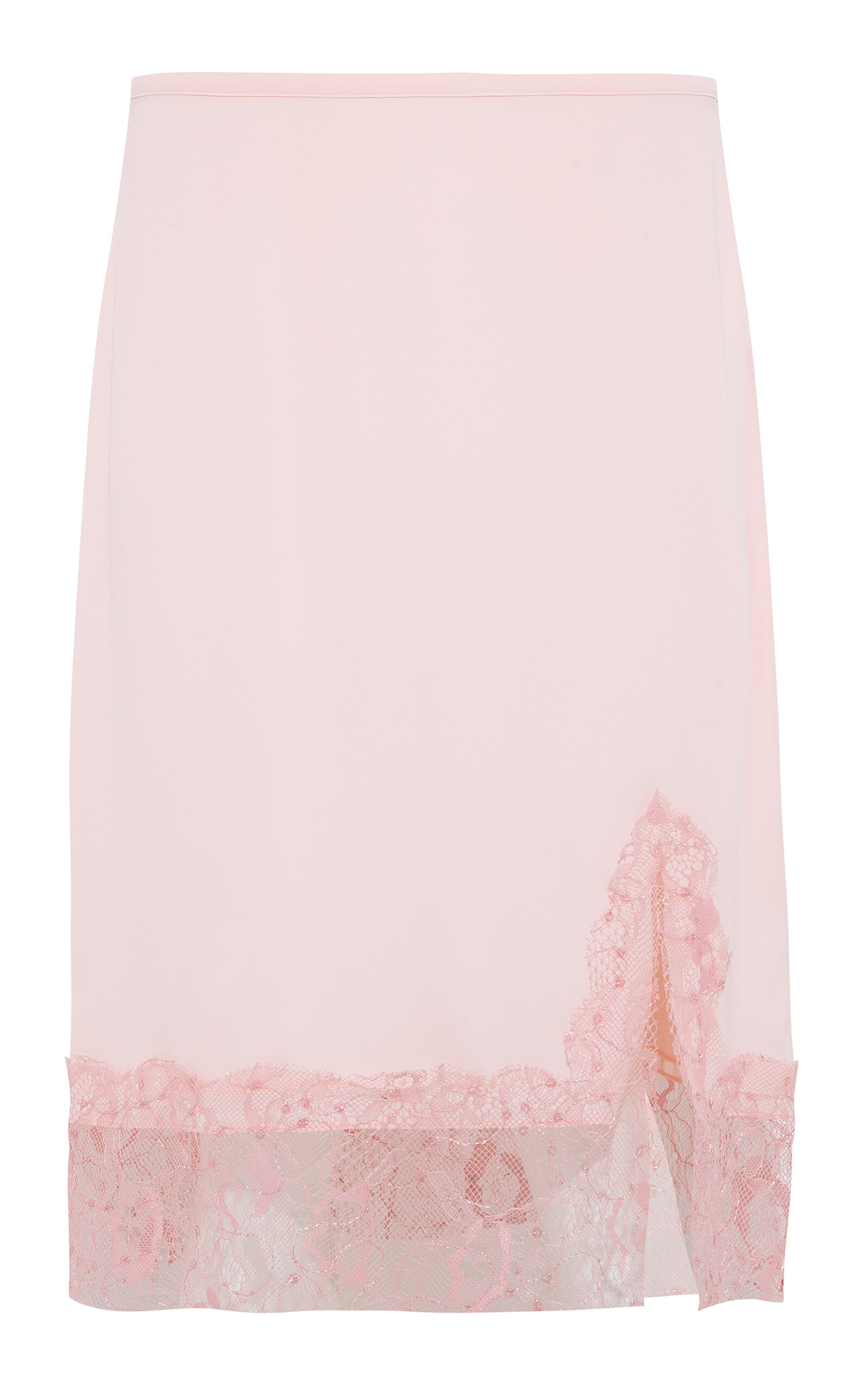 Siedres Zole Lace-detailed Midi Skirt In Pink