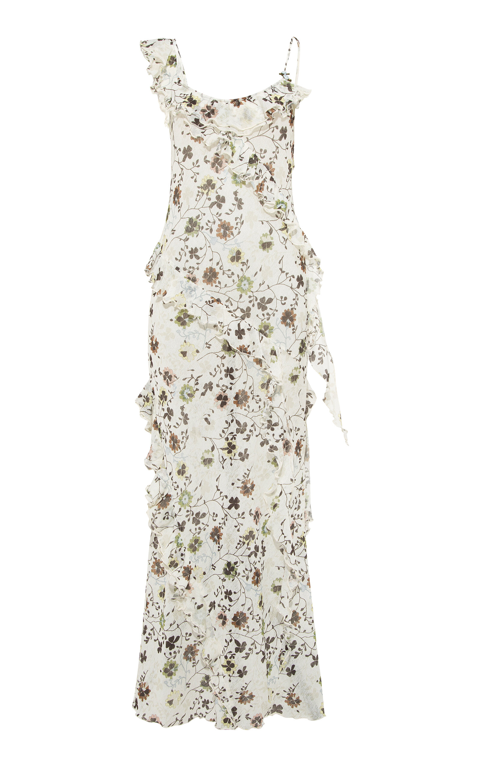 Siedres Muns Ruffle-detailed Maxi Dress In Floral