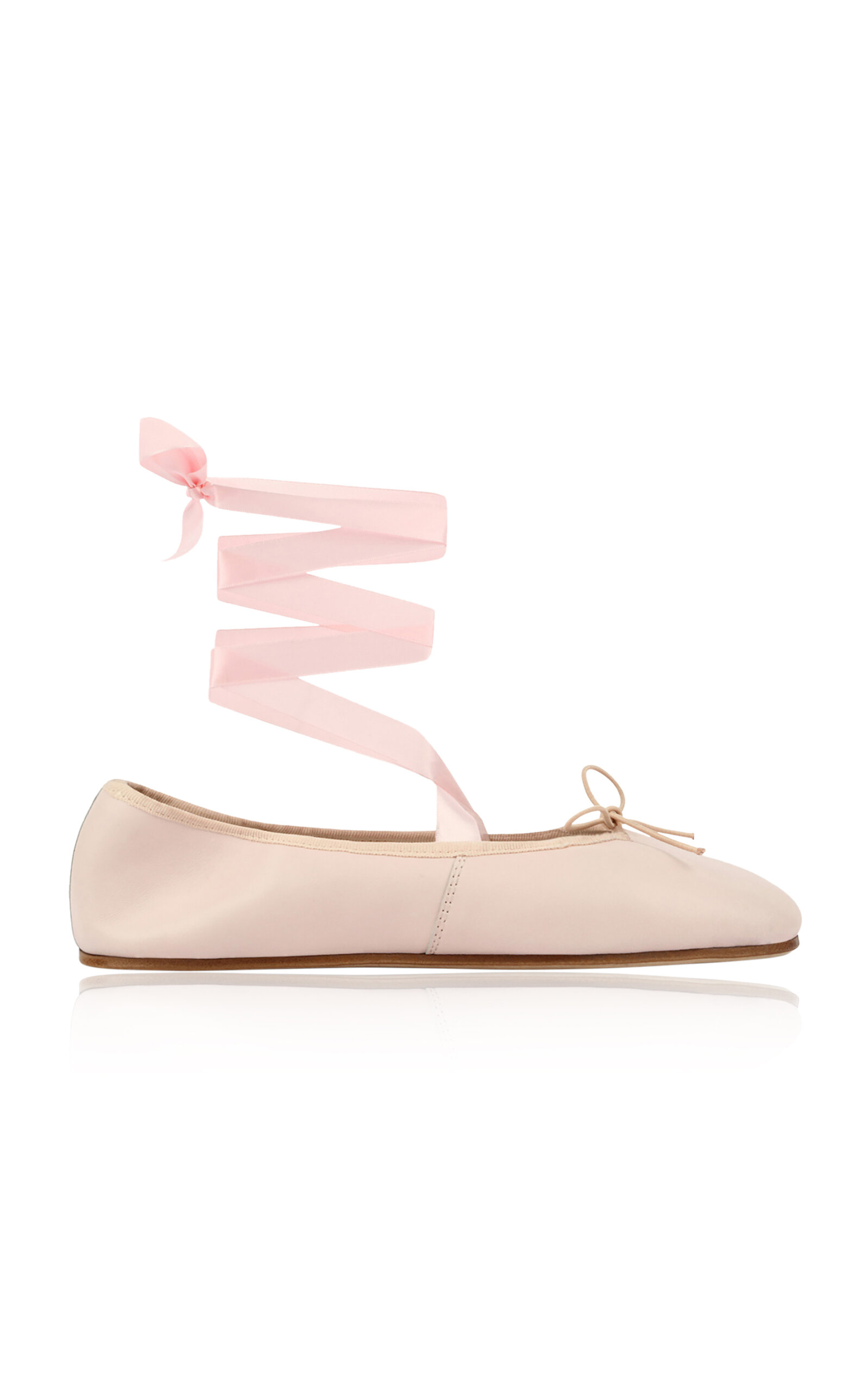 Shop Repetto Sophia Leather Ballerina Flats In Pink