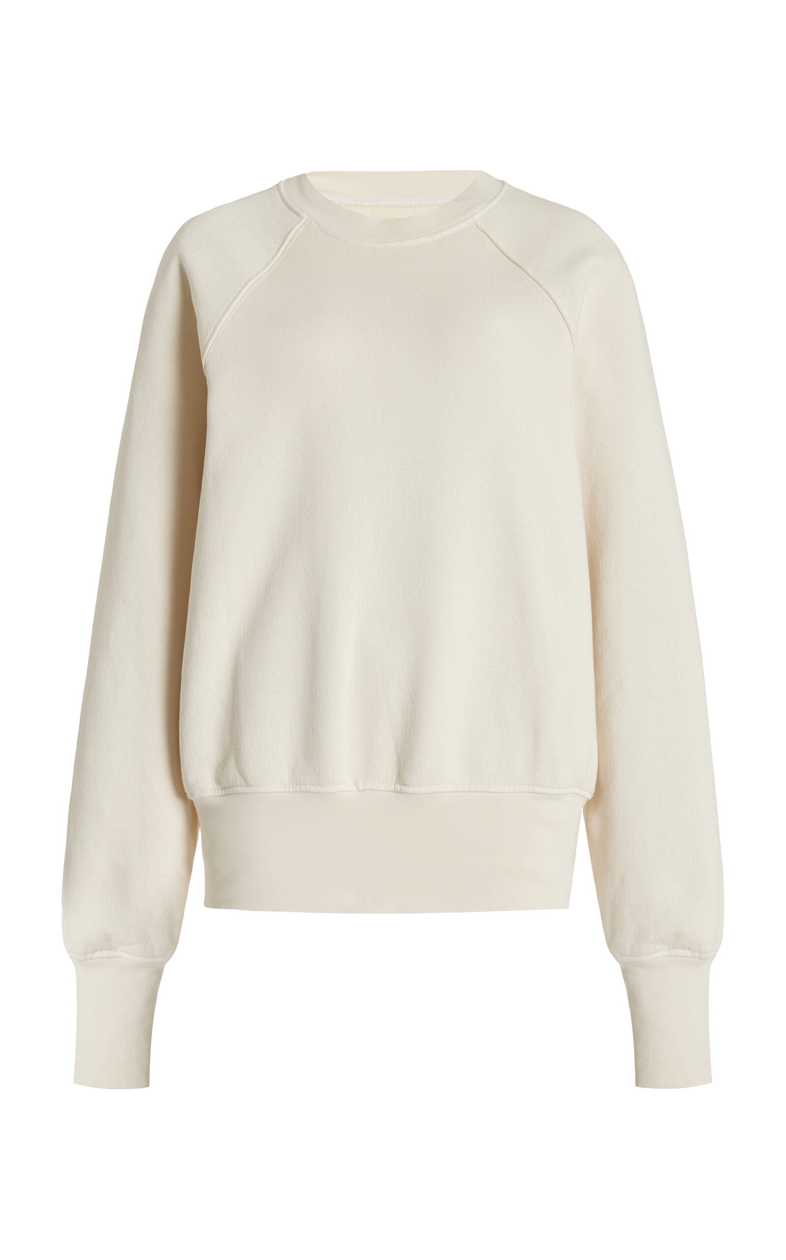 Les Tien Linda Classic Raglan-Sleeve Cotton Sweatshirt