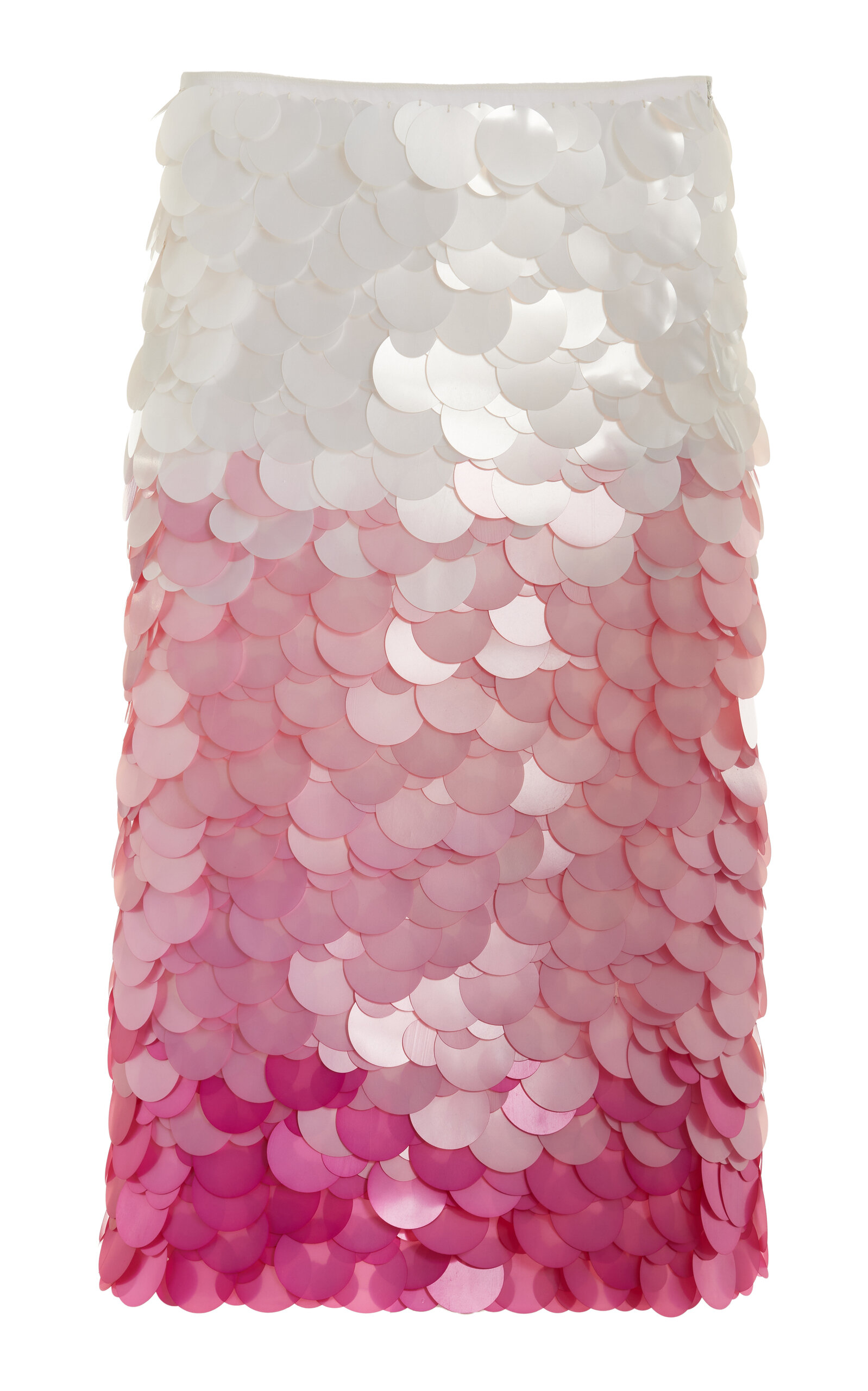 Shop Des_phemmes Exclusive Paillette-sequined Mesh Midi Skirt In Pink