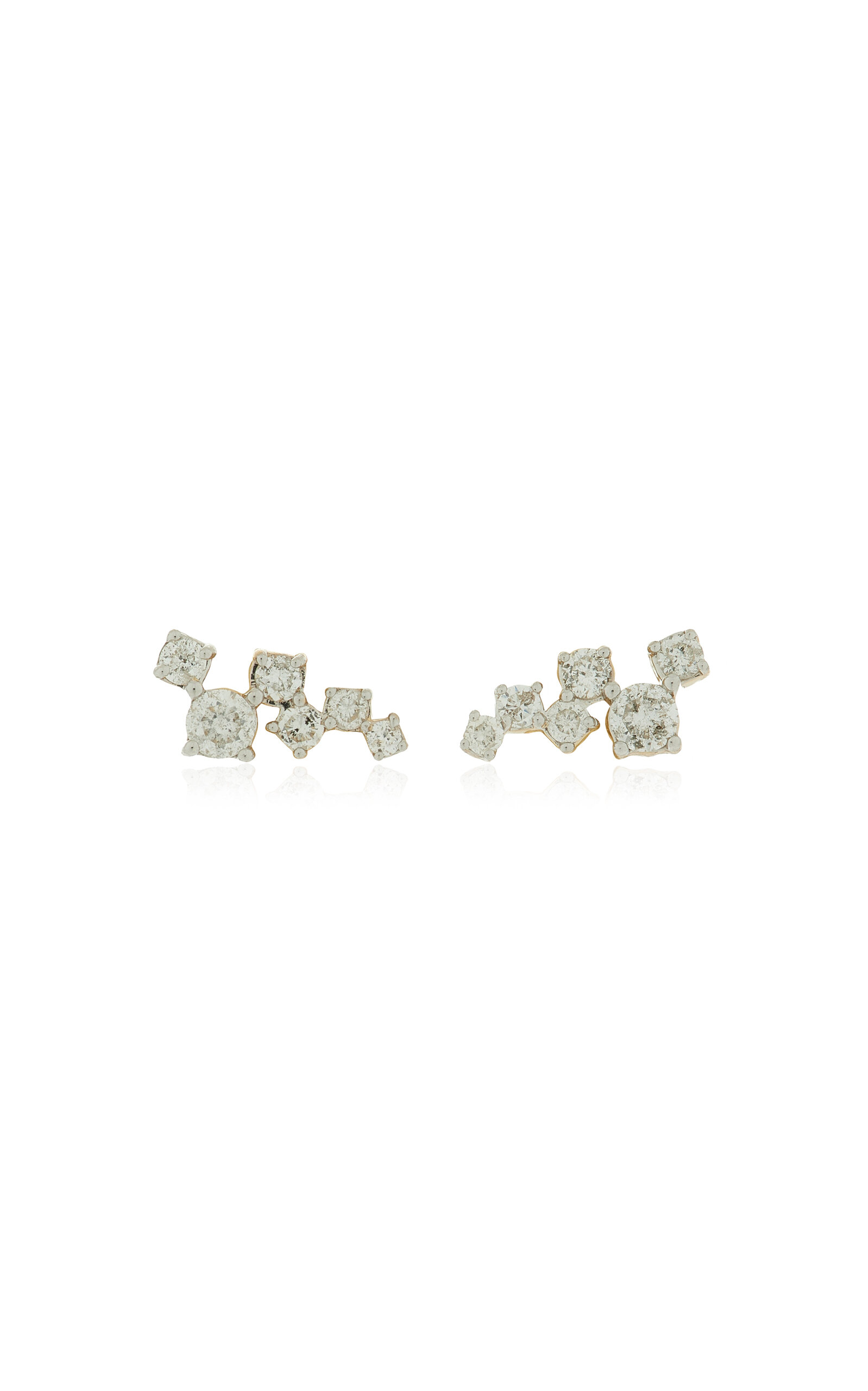 14K Yellow Gold Diamond Earrings