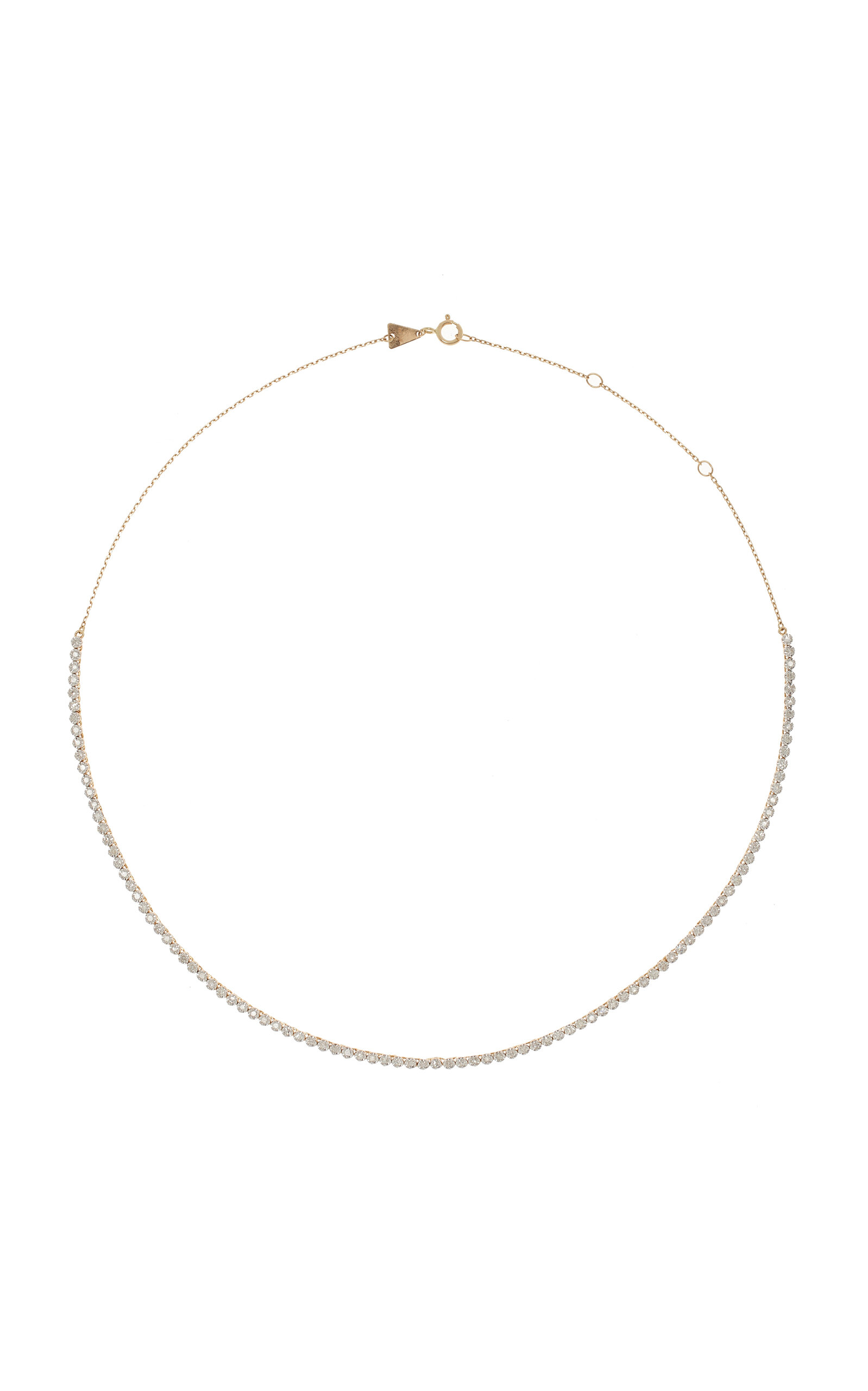 Adina Reyter - 14K Yellow Gold Diamond Riviera Necklace - Gold - OS - Moda Operandi - Gifts For Her