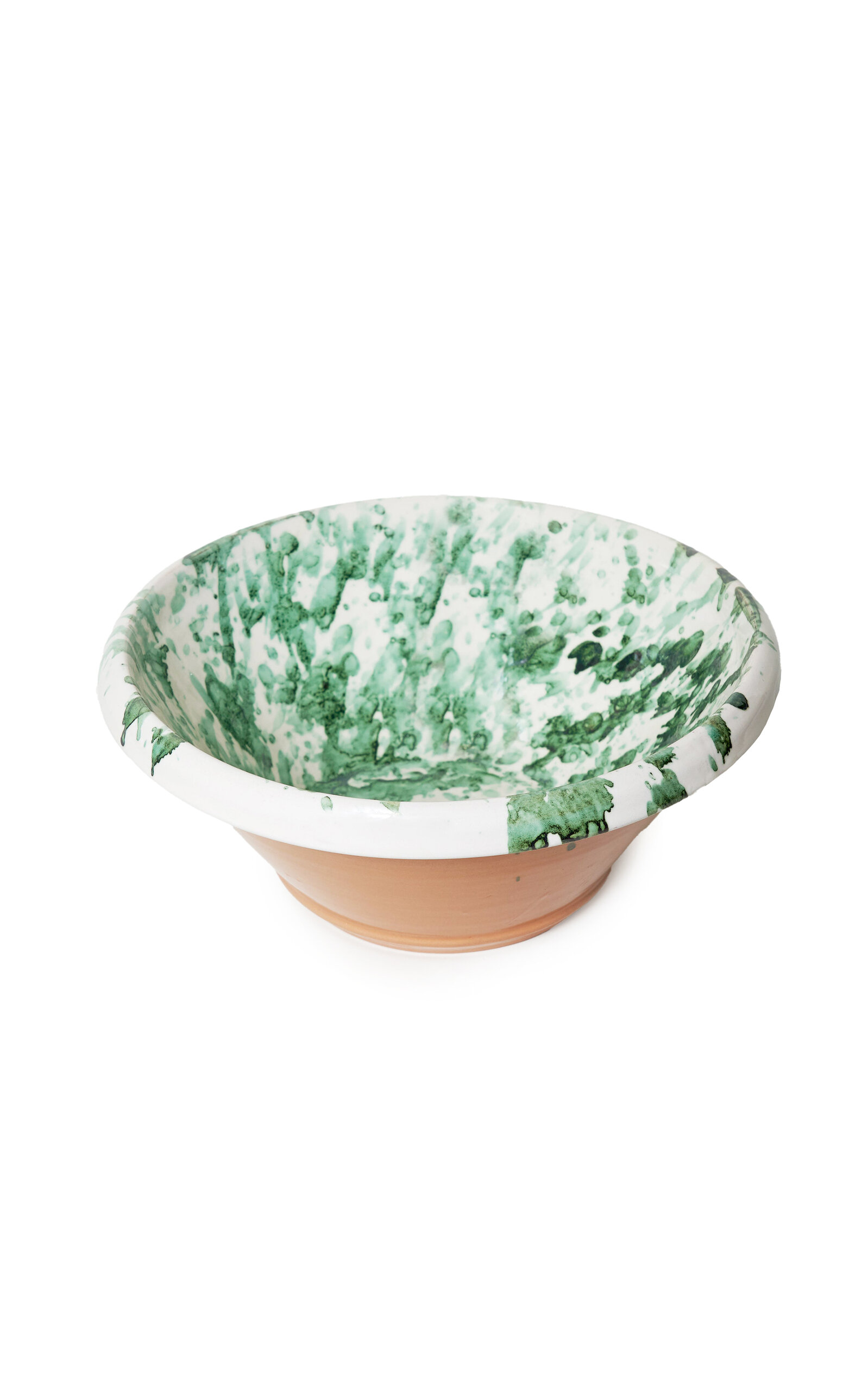 Shop Il Buco Vita Montegranaro Large Splatterware Mixing Bowl In Green