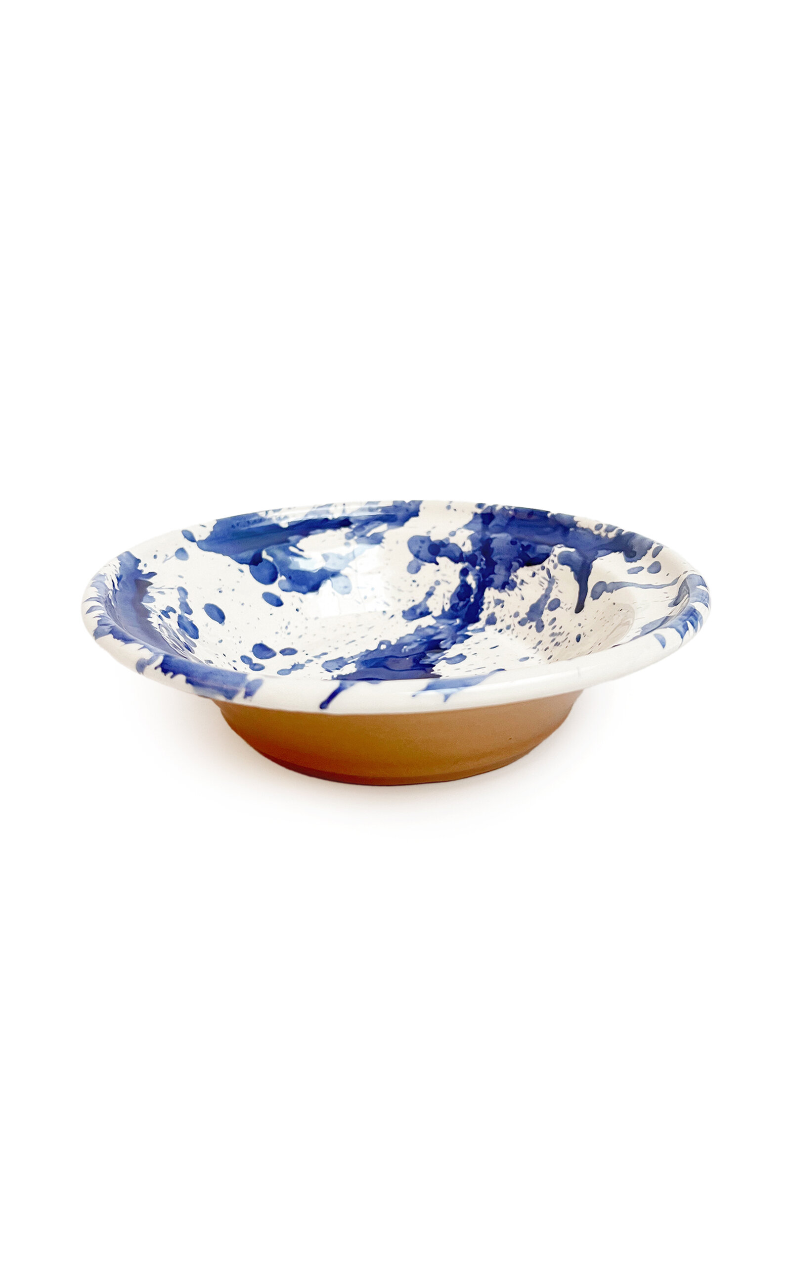 Shop Il Buco Vita Montegranaro Splatterware Pasta Dish In Blue