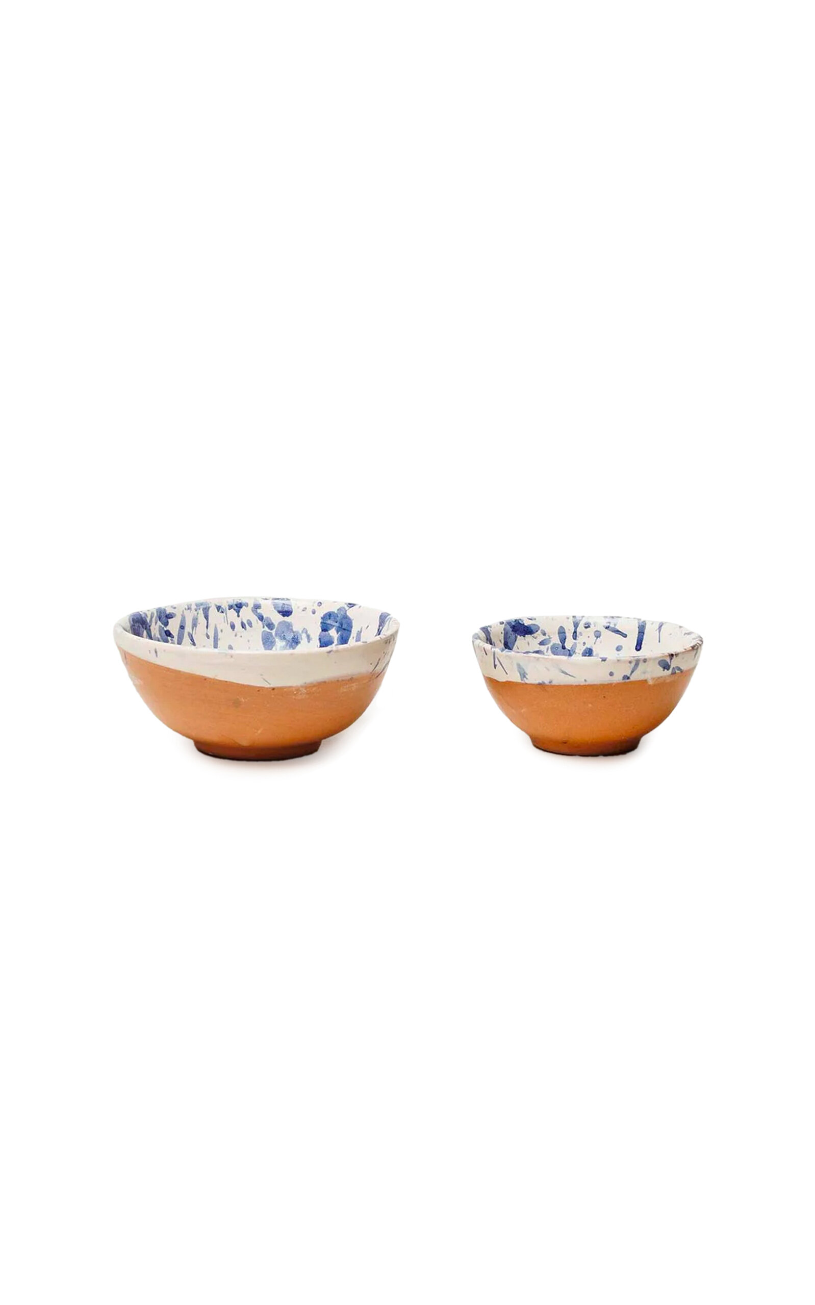 IL BUCO VITA MONTEGRANARO SPLATTERWARE OLIVE OIL & SALT DISH SET