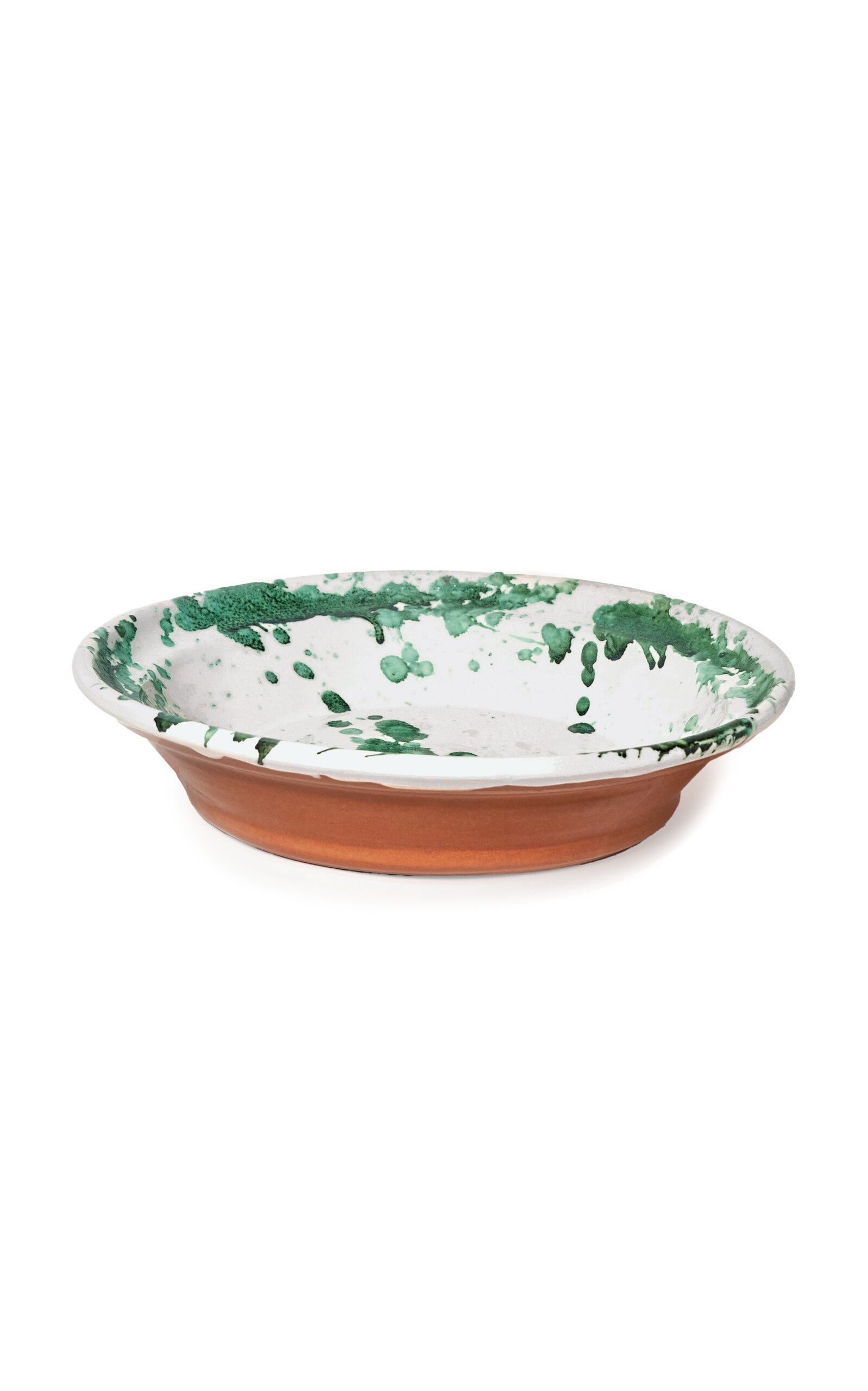 il Buco Vita Montegranaro Large Splatterware Serving Dish - Green