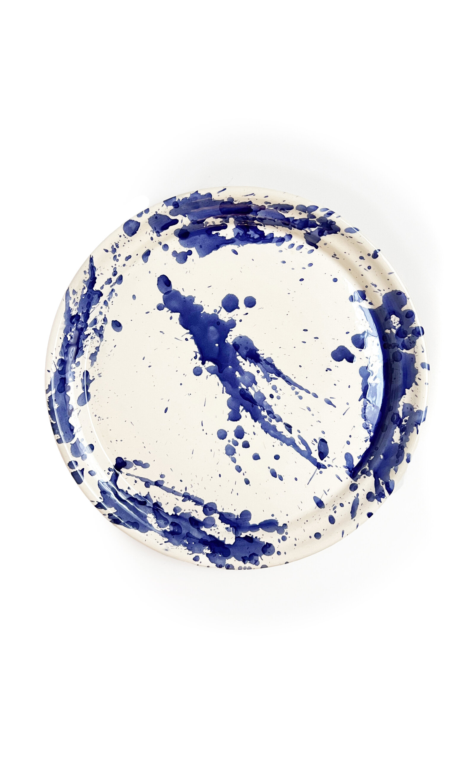 Shop Il Buco Vita Montegranaro Splatterware Dinner Plate In Blue