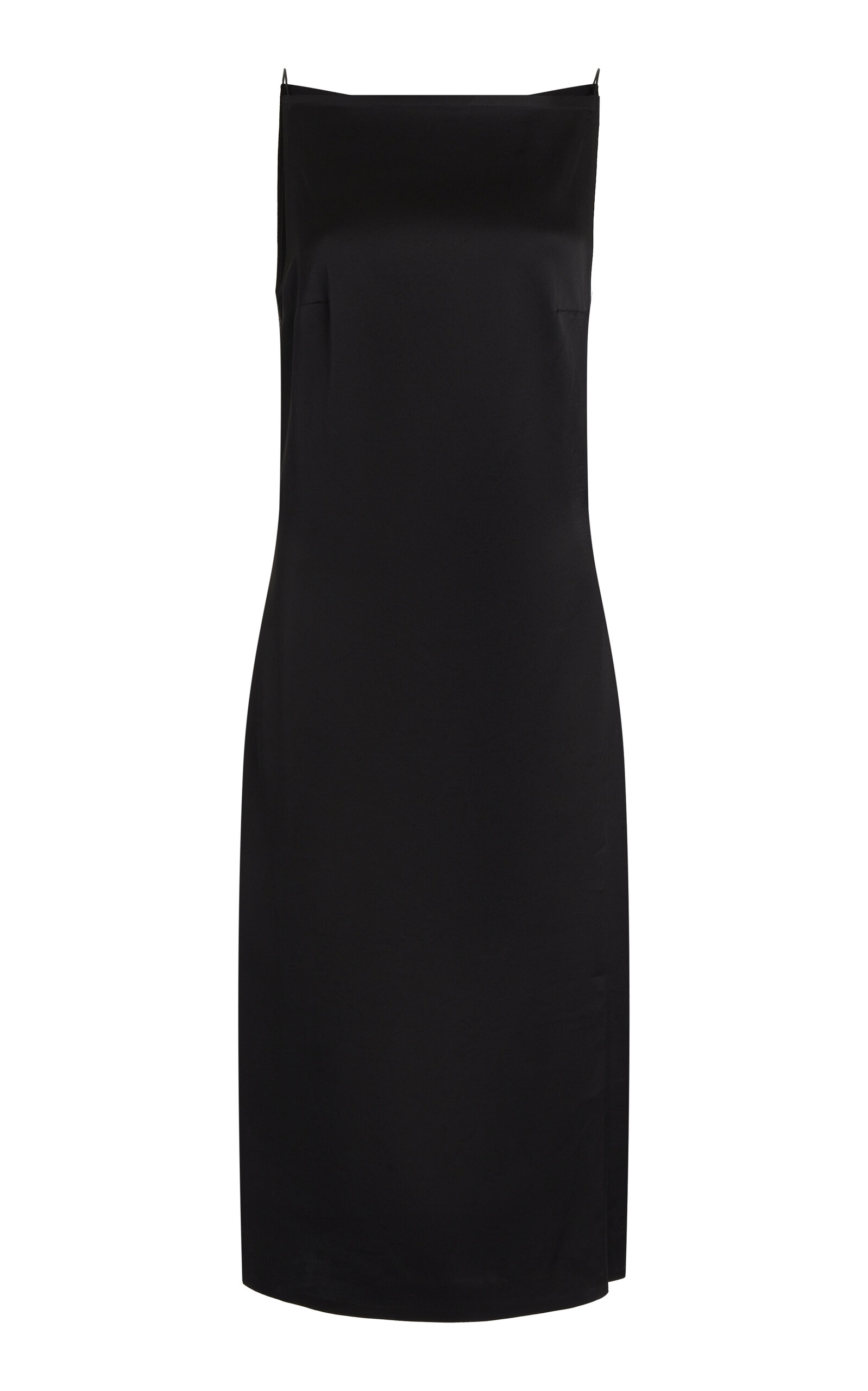 Jacquemus Spoglio Sleeveless Stretch-Satin Midi Dress