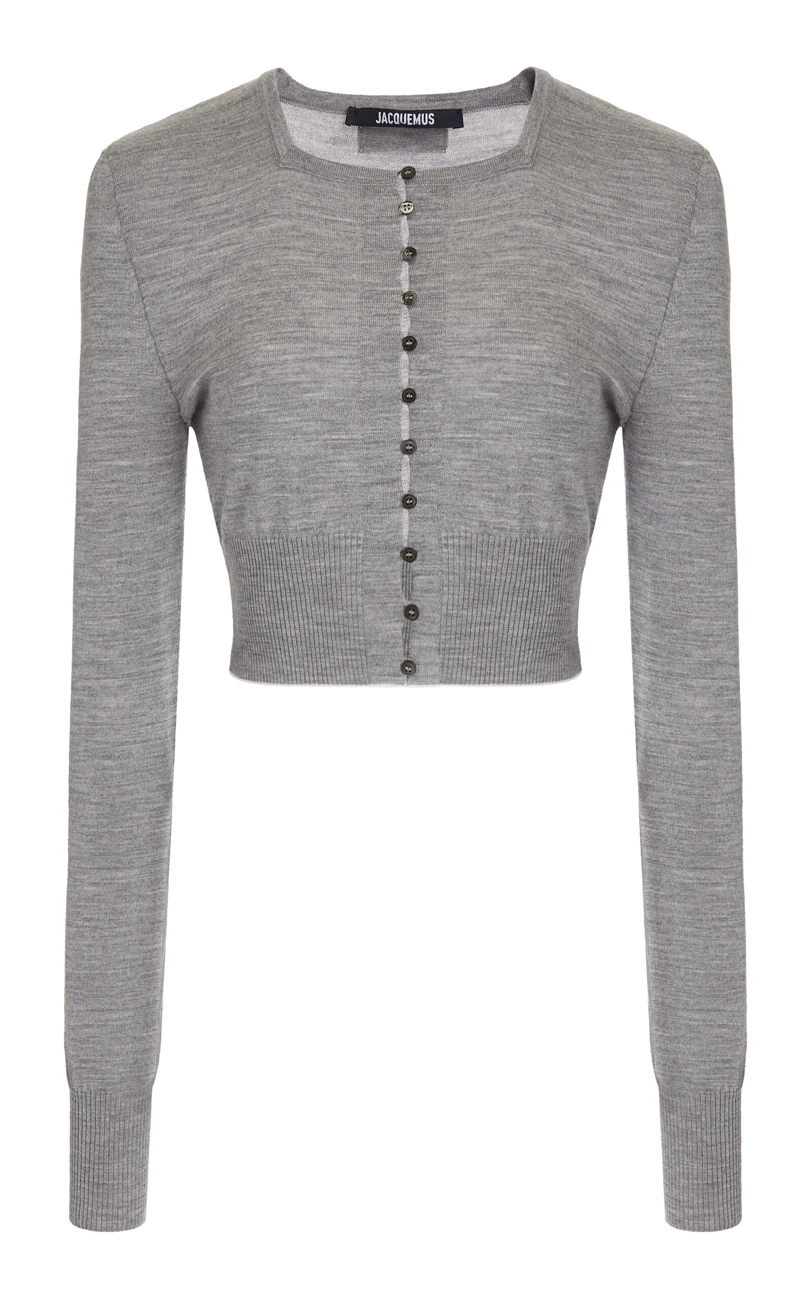 Jacquemus Spiaggia Cropped Wool-Blend Cardigan