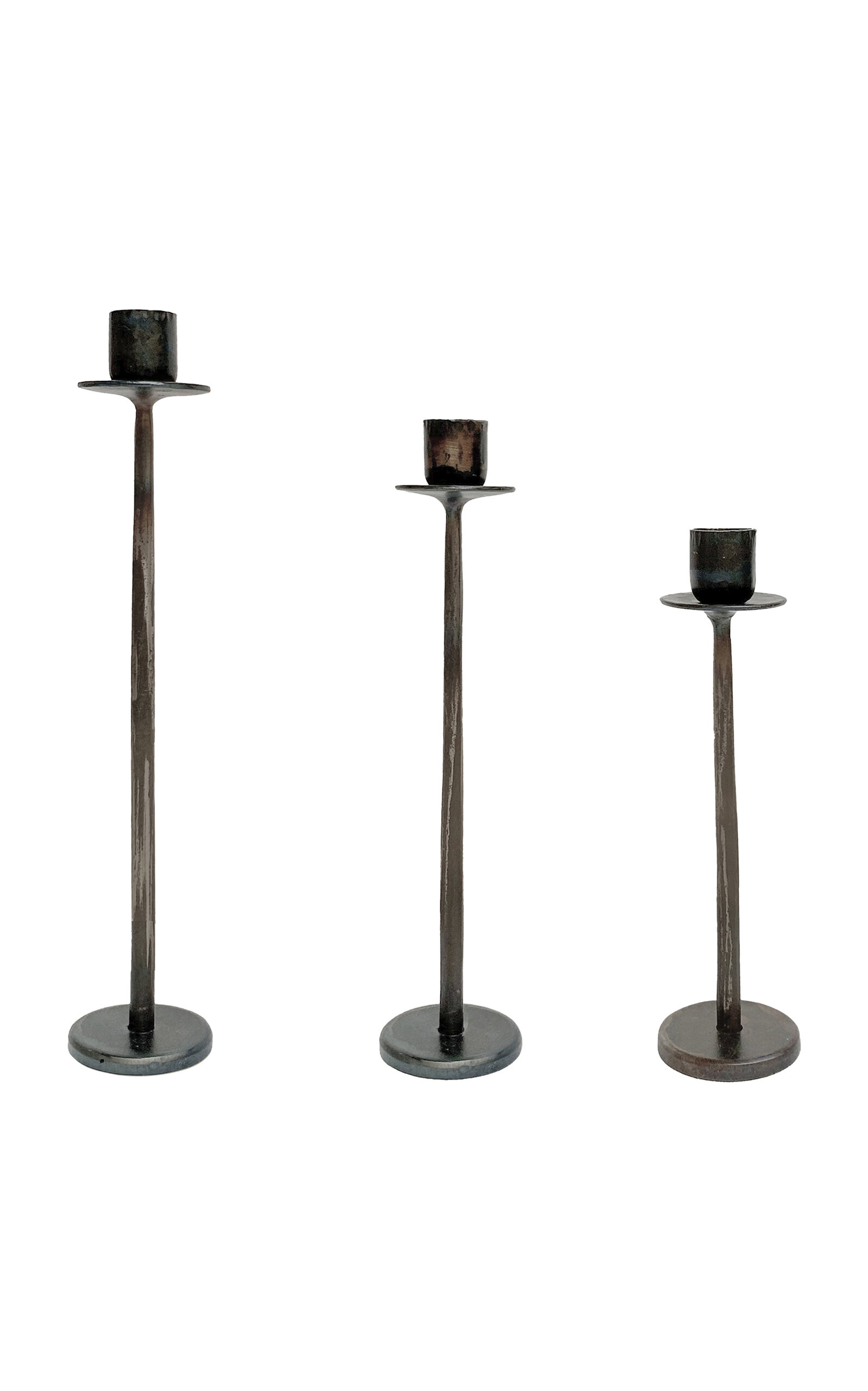 Shop Il Buco Vita Urbino Small Iron Candleholder In Metallic