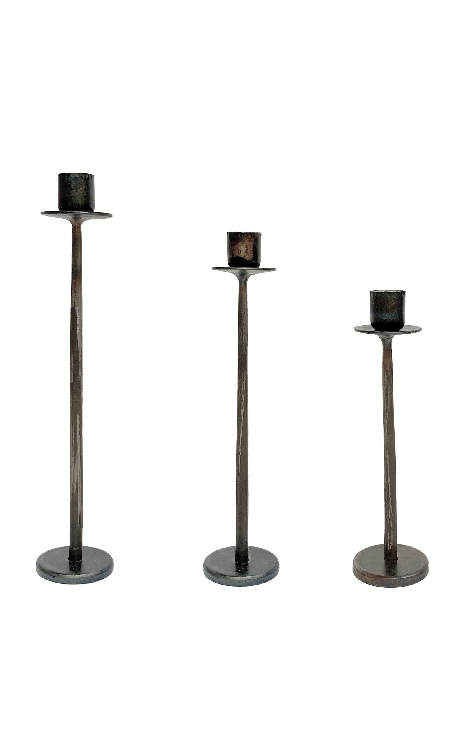 Shop Il Buco Vita Urbino Large Iron Candleholder In Metallic