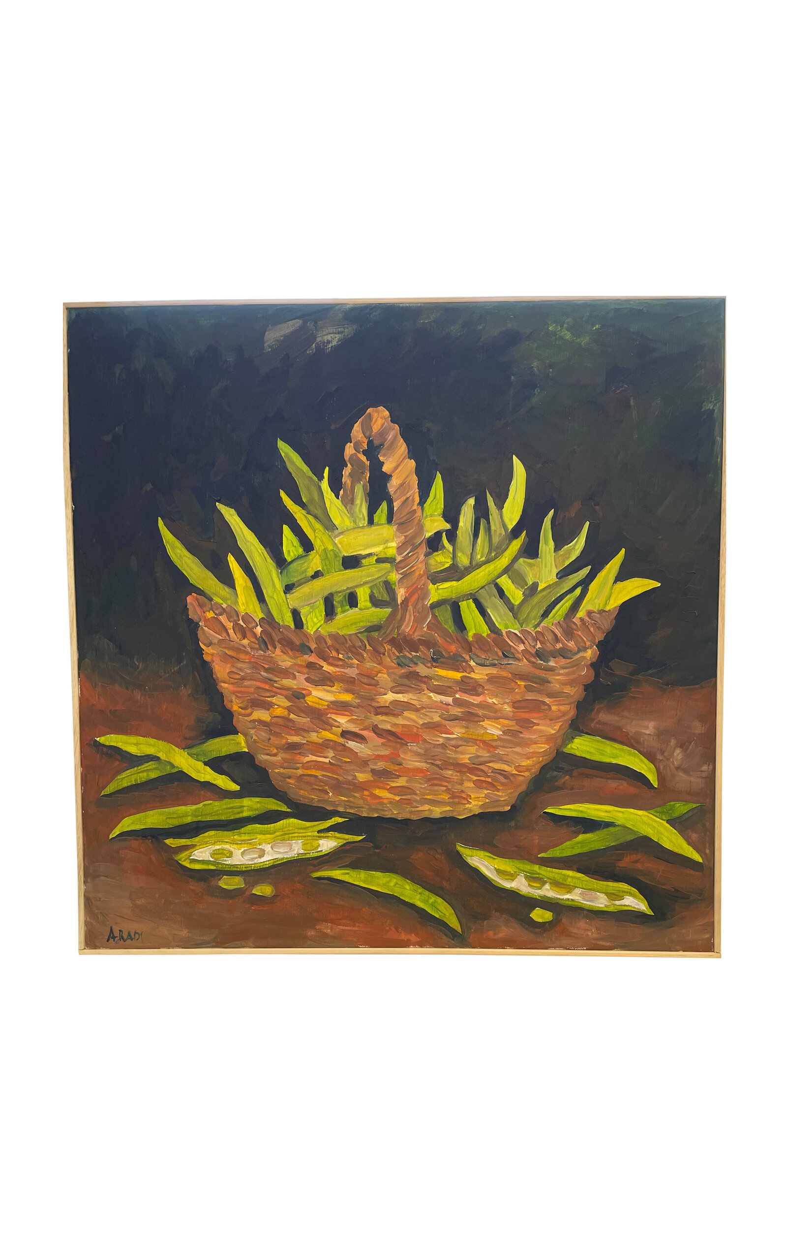 il Buco Vita Cesto di Fagioli II (Bowl of Beans II) Oil Painting - Multi