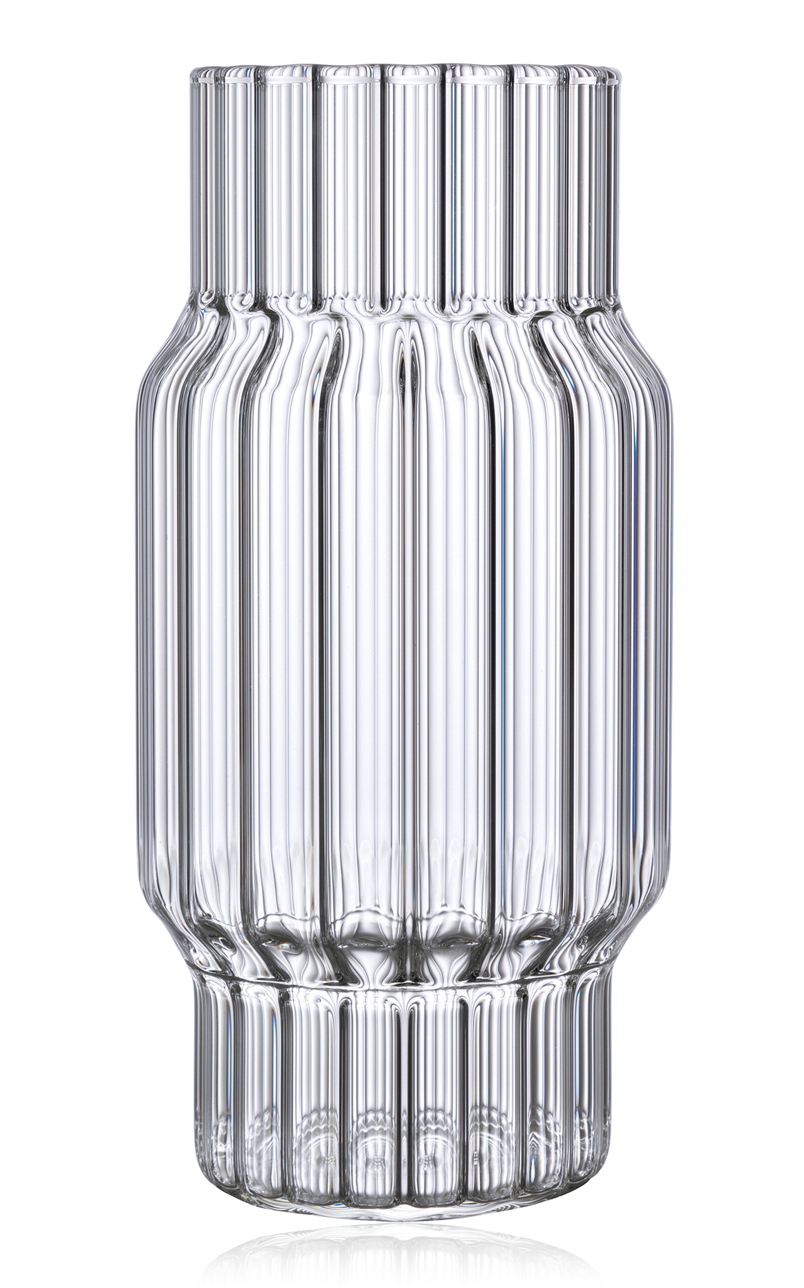 Shop Fferrone Albany Large Glass Vase In Clear