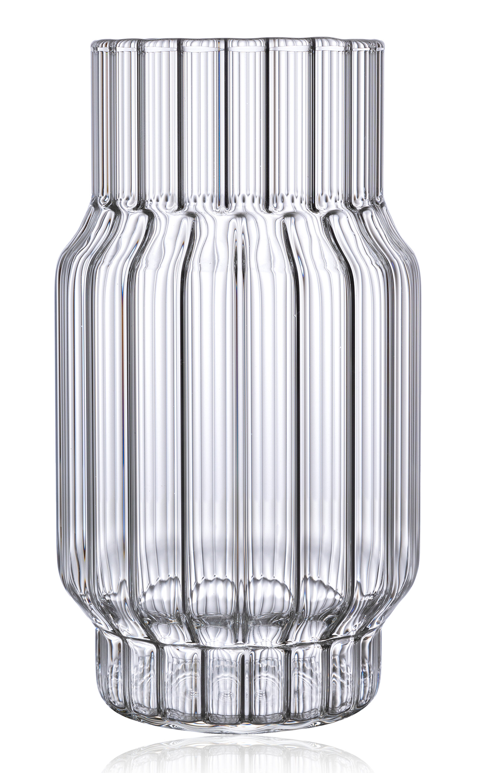 fferrone Exclusive Albany Medium Glass Vase - Clear