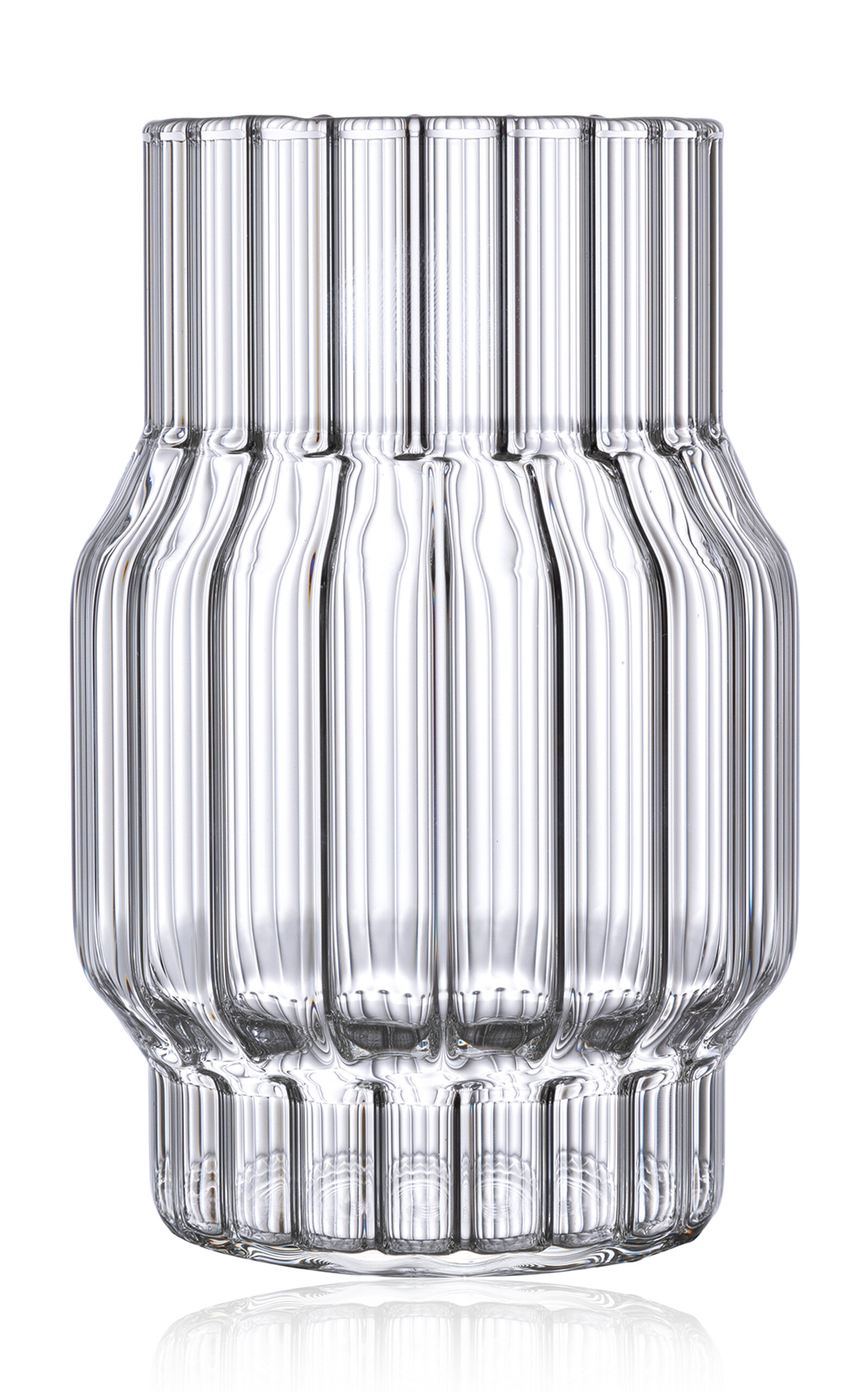 fferrone Exclusive Albany Small Glass Vase - Clear