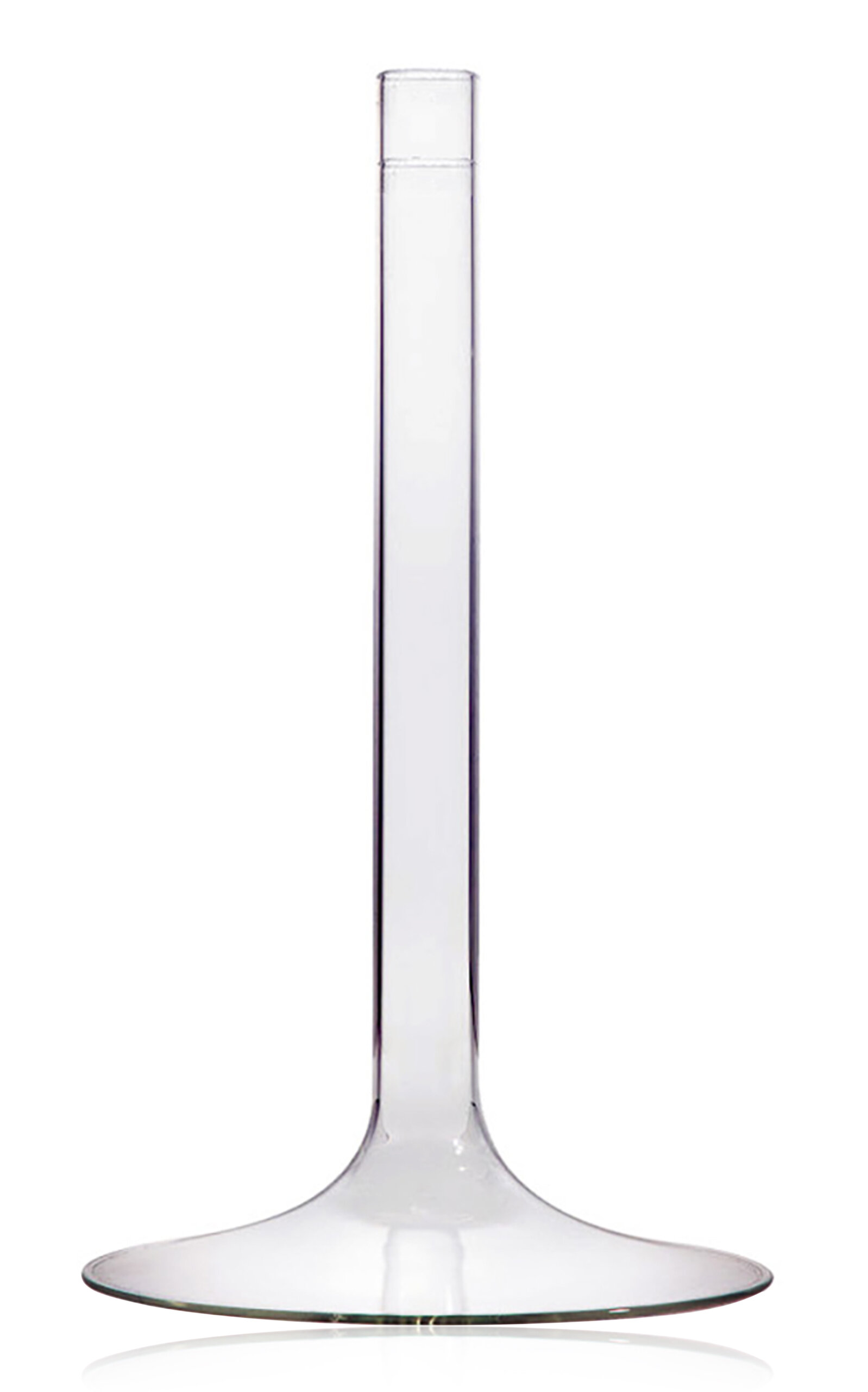 Fferrone Linea Medium Glass Candlestick In Clear