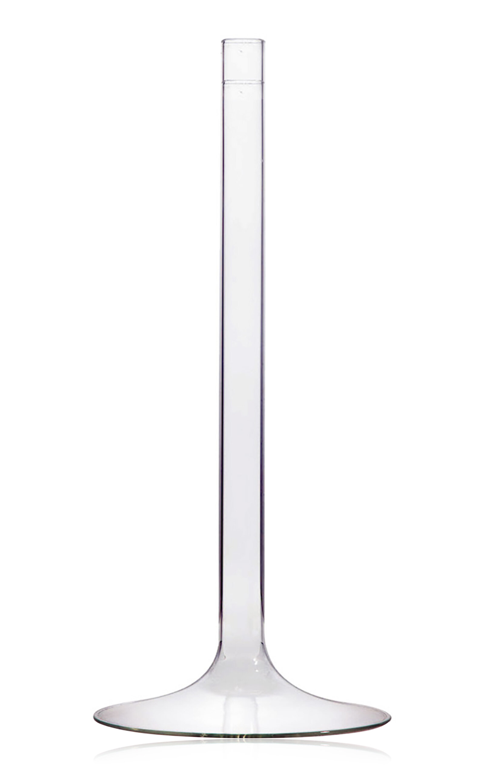 Fferrone Linea Large Glass Candlestick In Clear