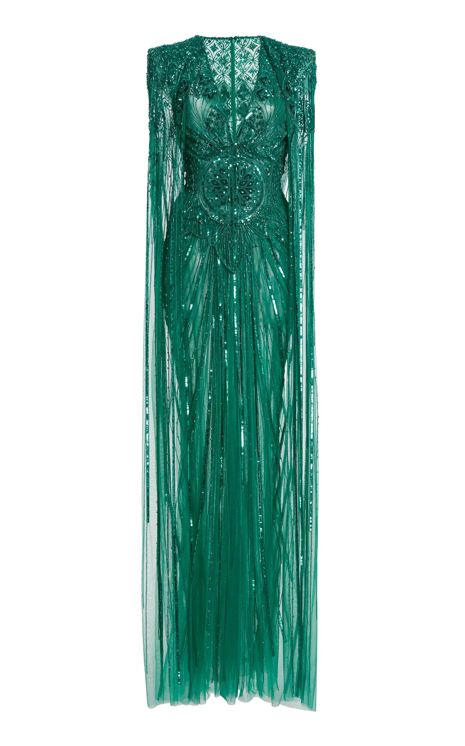 green emerald velvet dress Zuhair Murad main image 1
