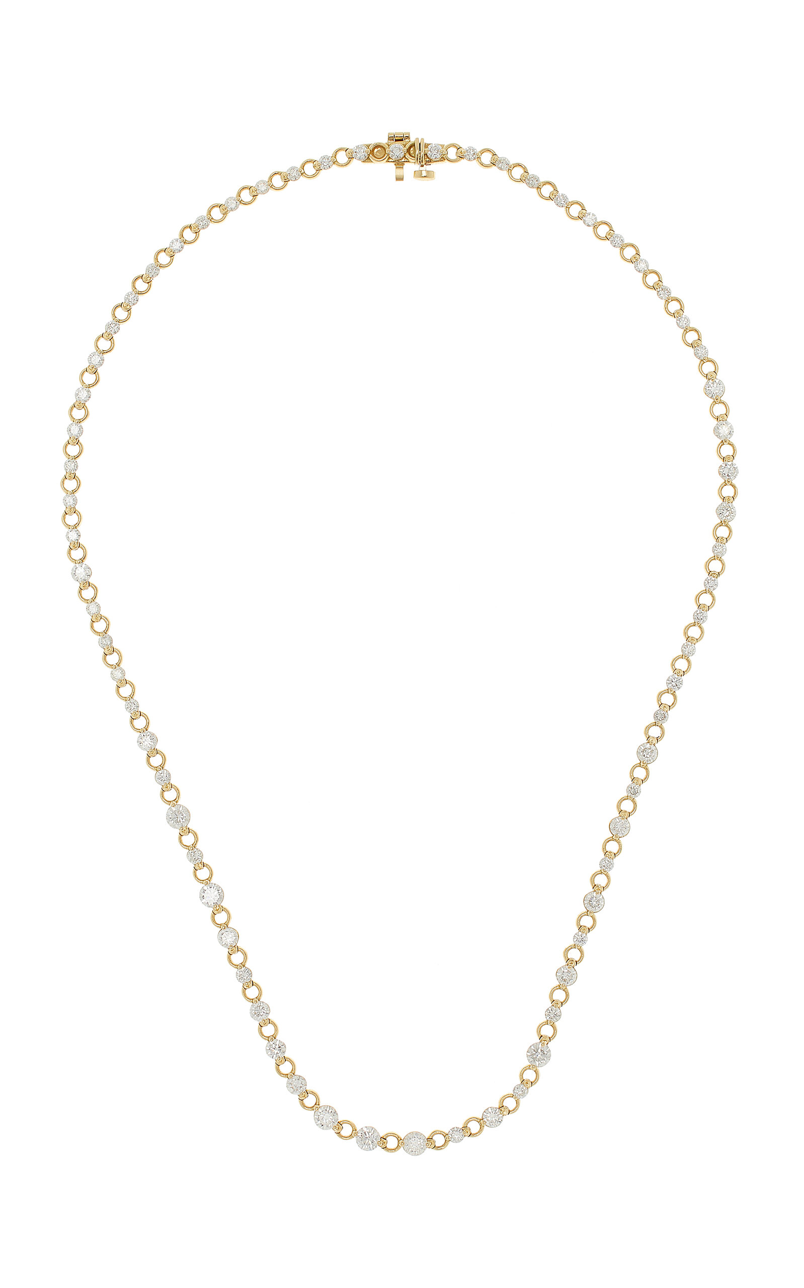 Diana 18K Yellow Gold Diamond Chain Necklace