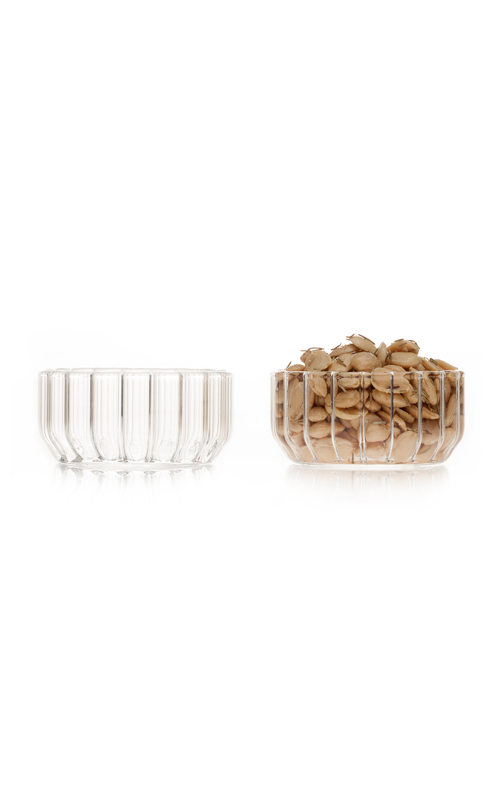 Fferrone Dearborn Medium Glass Bowl In Clear