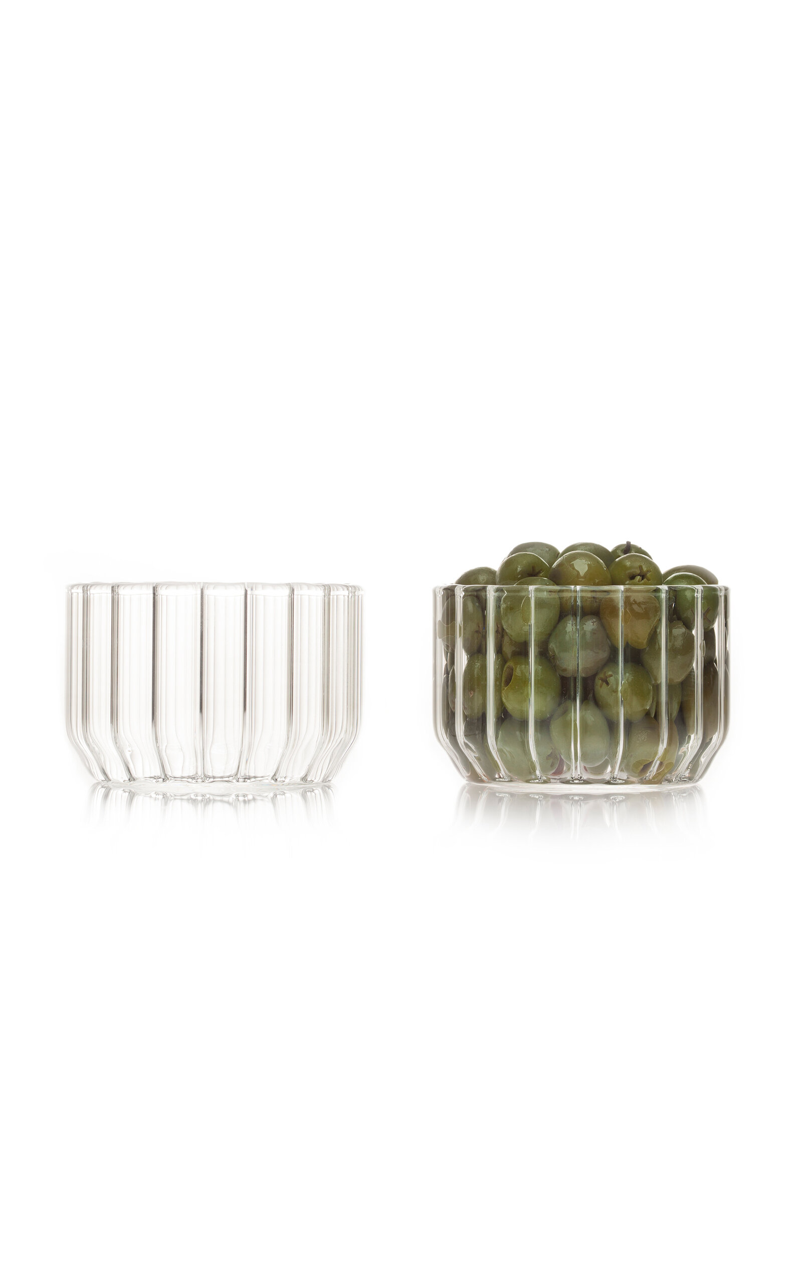 Fferrone Dearborn Large Glass Bowl In Clear