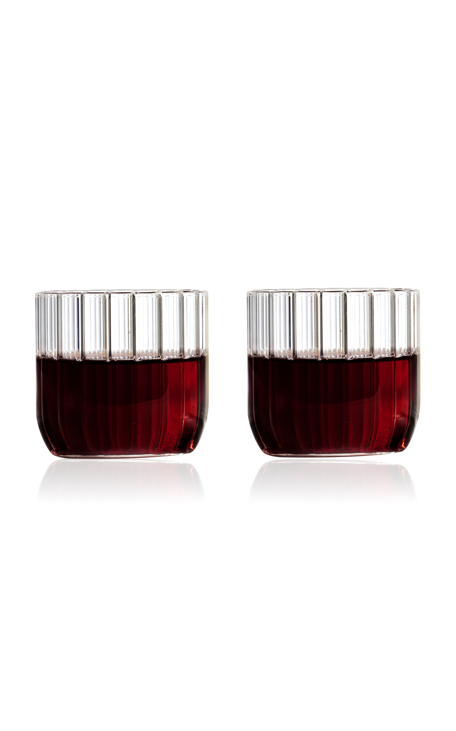 Fferrone Dearborn Set-of-two Wine Glasses In Clear