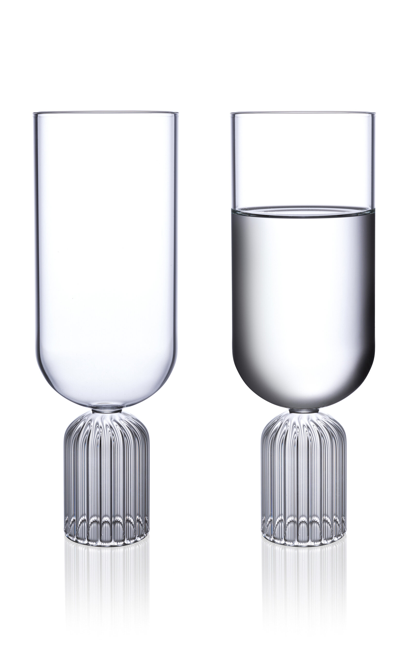 Fferrone May Set-of-two Tall Medium Glasses In Transparent