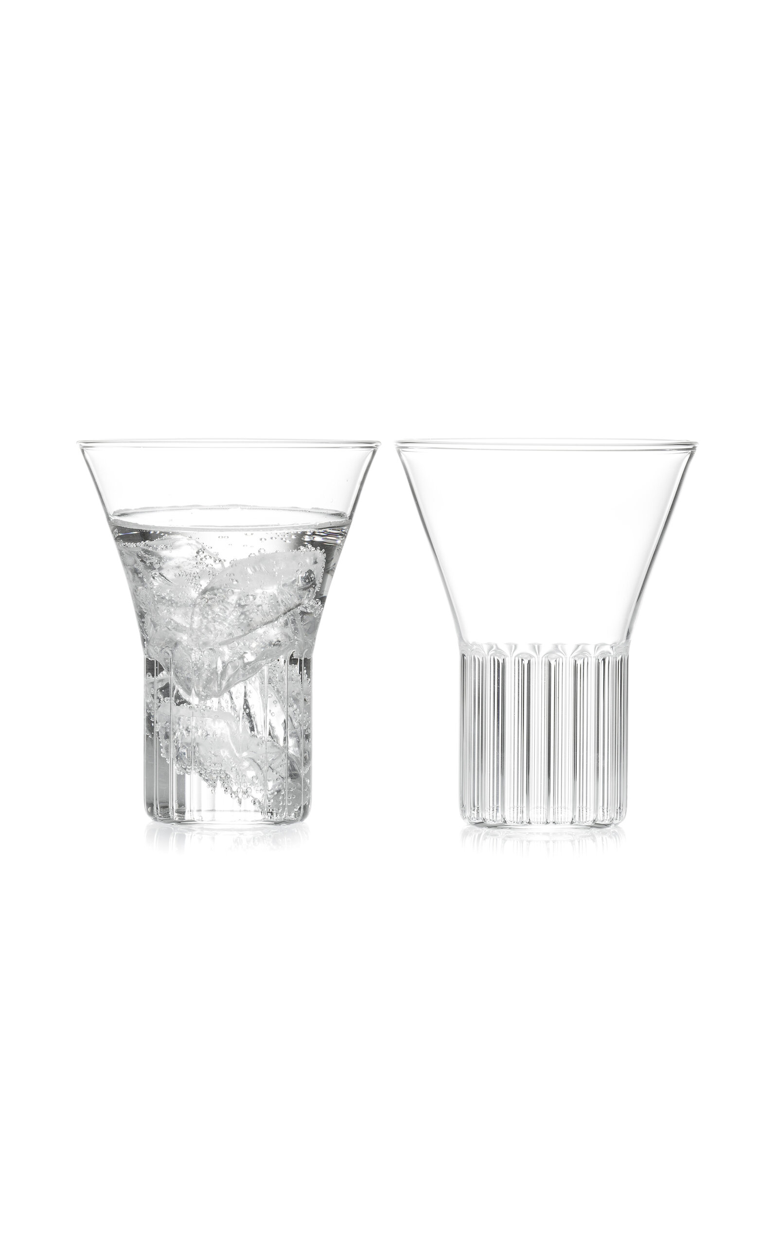 Fferrone Rila Set-of-two Medium Glasses In Clear